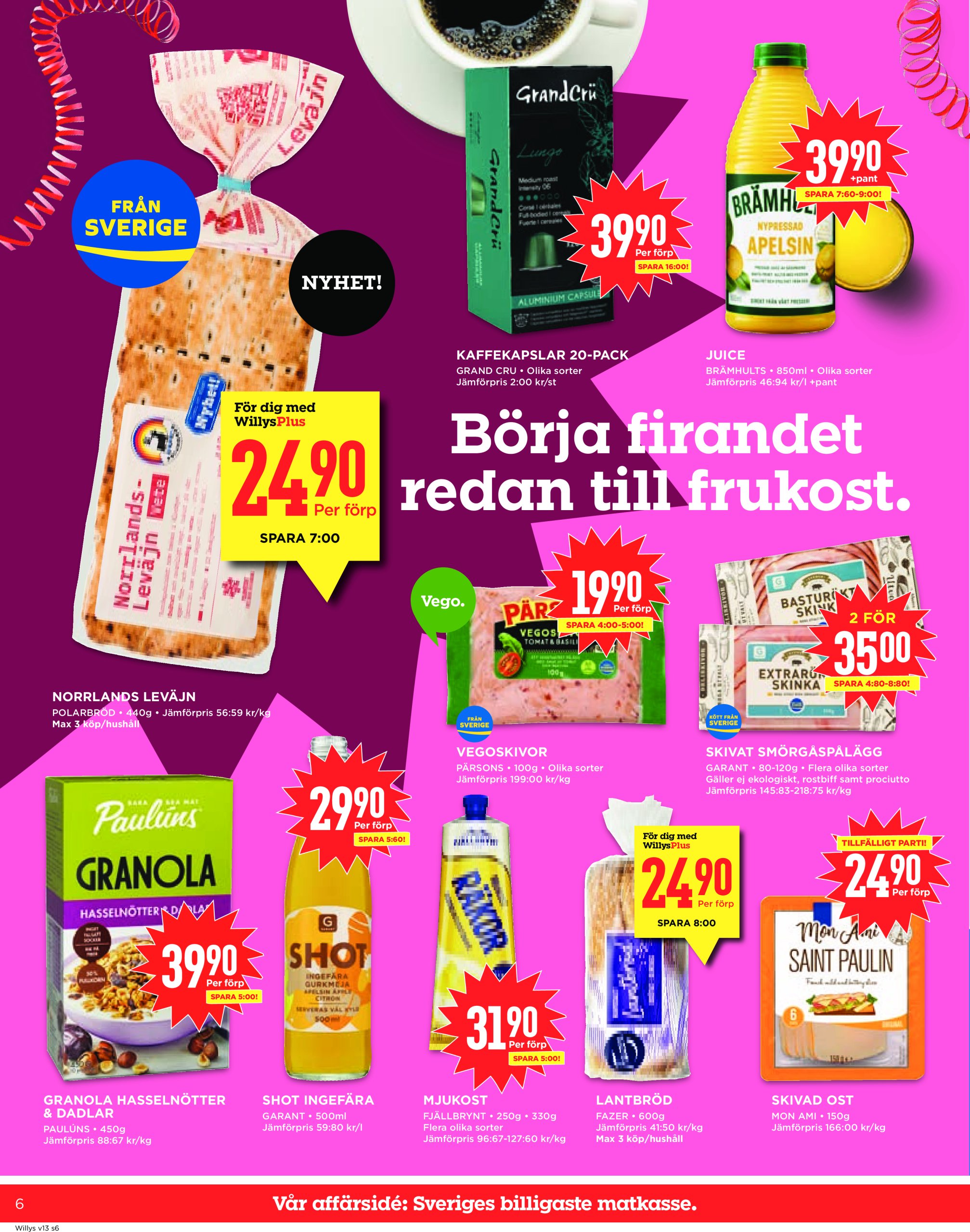 willy-s - Willy's-reklambladet giltigt från 24/03 - 30/03 - page: 6