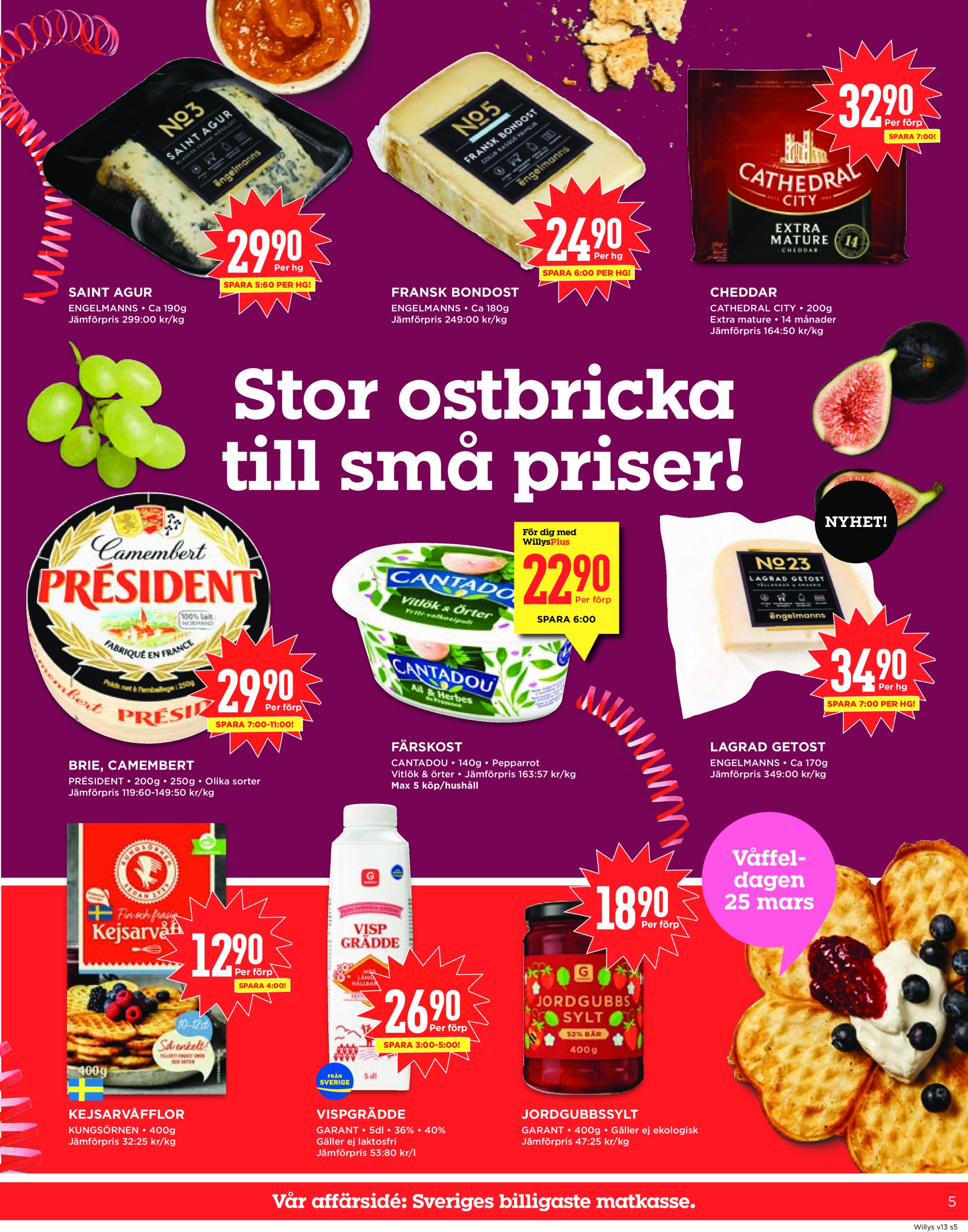 willy-s - Willy's-reklambladet giltigt från 24/03 - 30/03 - page: 5