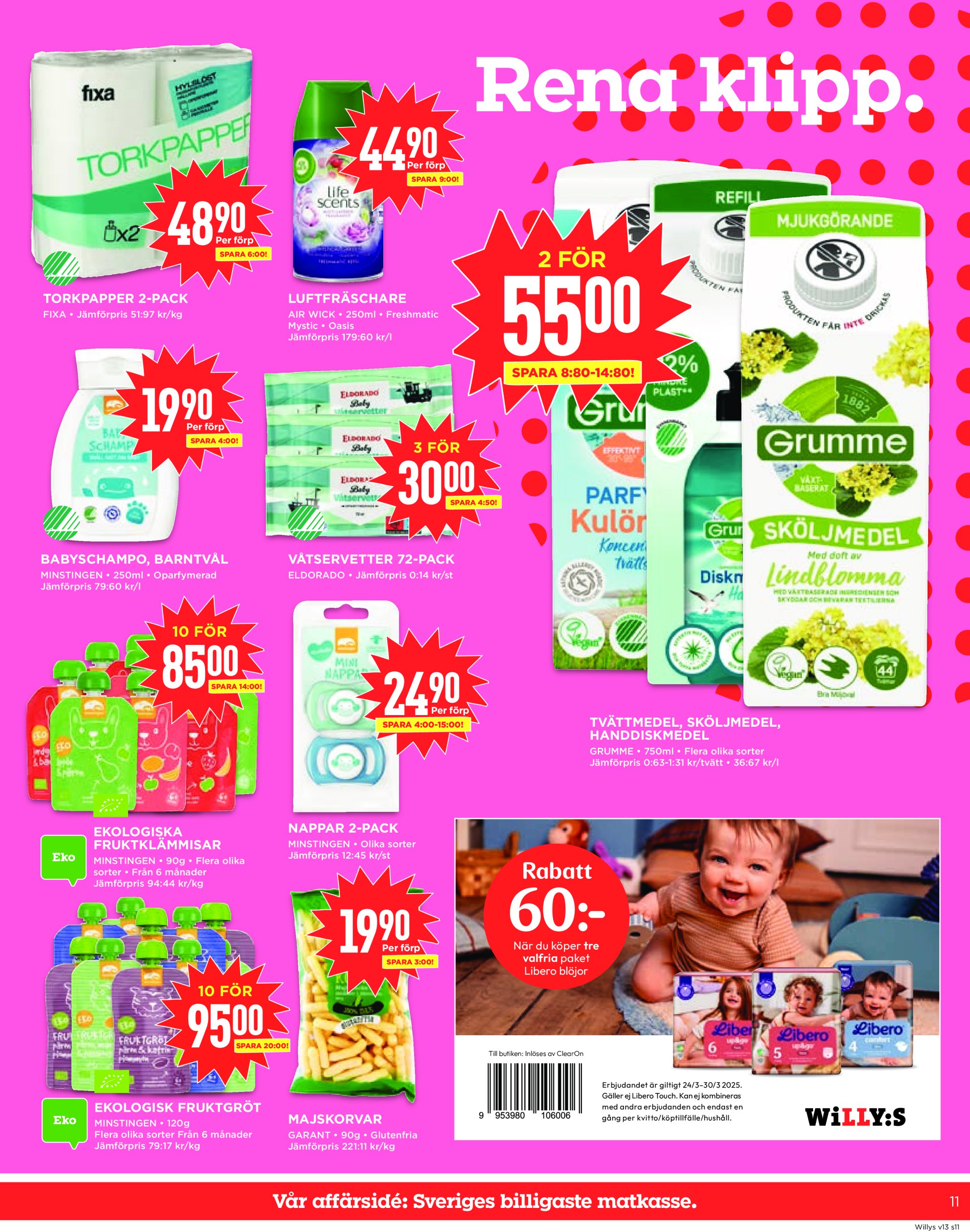 willy-s - Willy's-reklambladet giltigt från 24/03 - 30/03 - page: 11