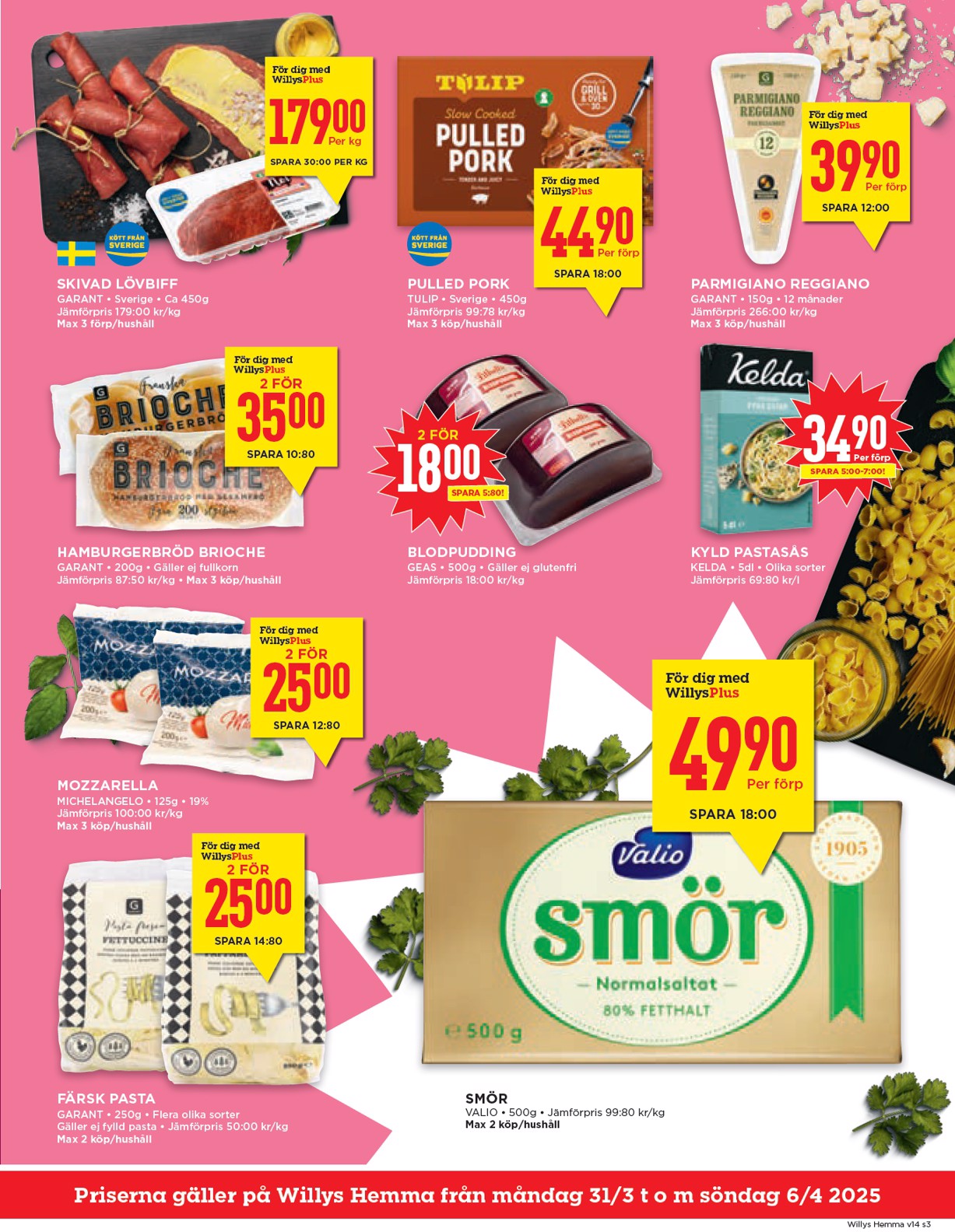 willy-s - Willy's - Hemma-reklambladet giltigt från 31/03 - 06/04 - page: 3