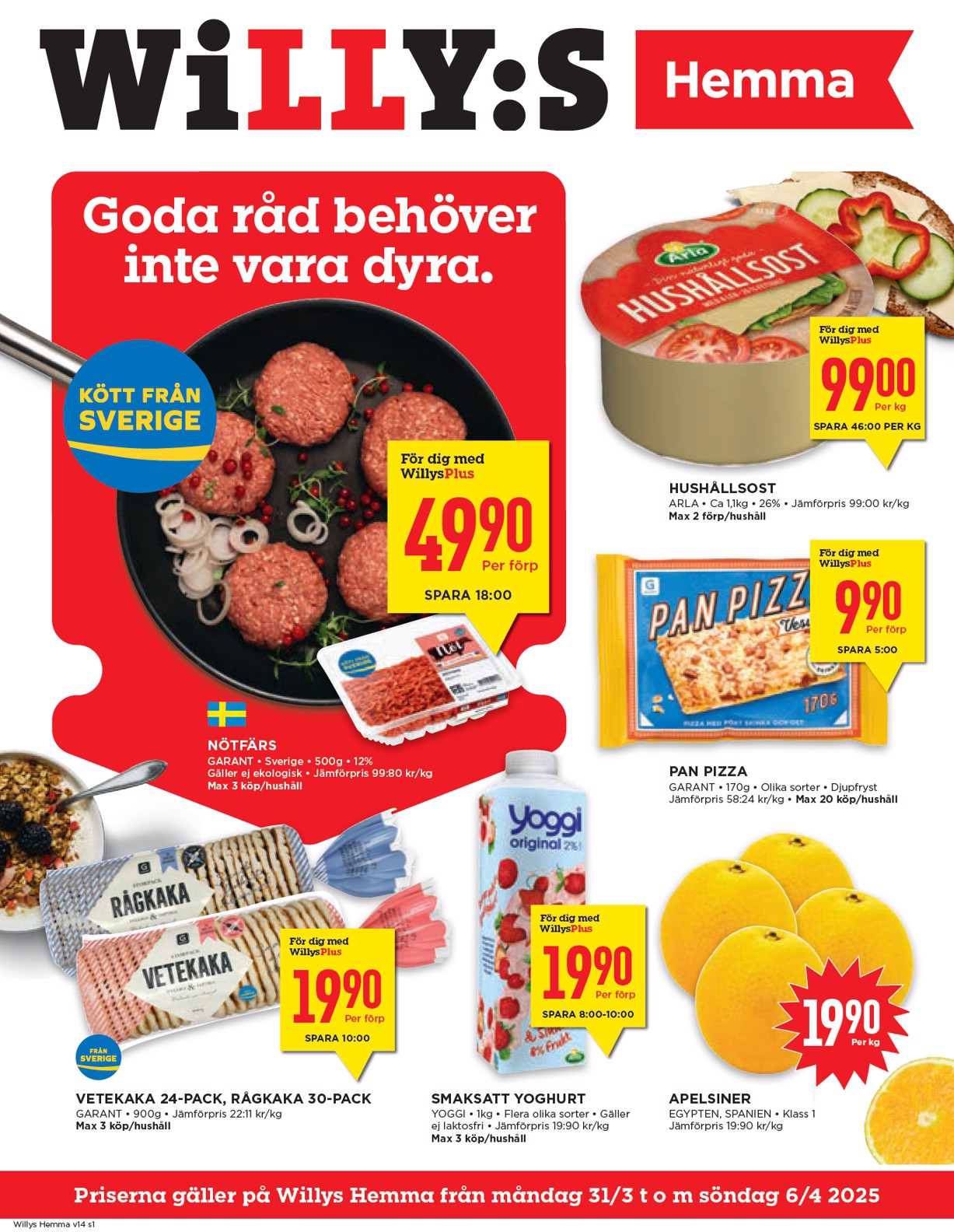 willy-s - Willy's - Hemma-reklambladet giltigt från 31/03 - 06/04