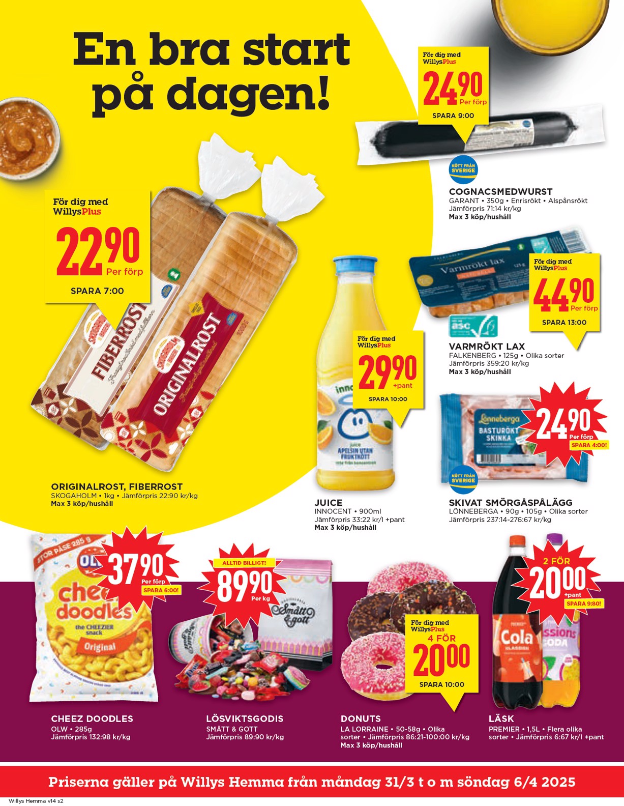 willy-s - Willy's - Hemma-reklambladet giltigt från 31/03 - 06/04 - page: 2