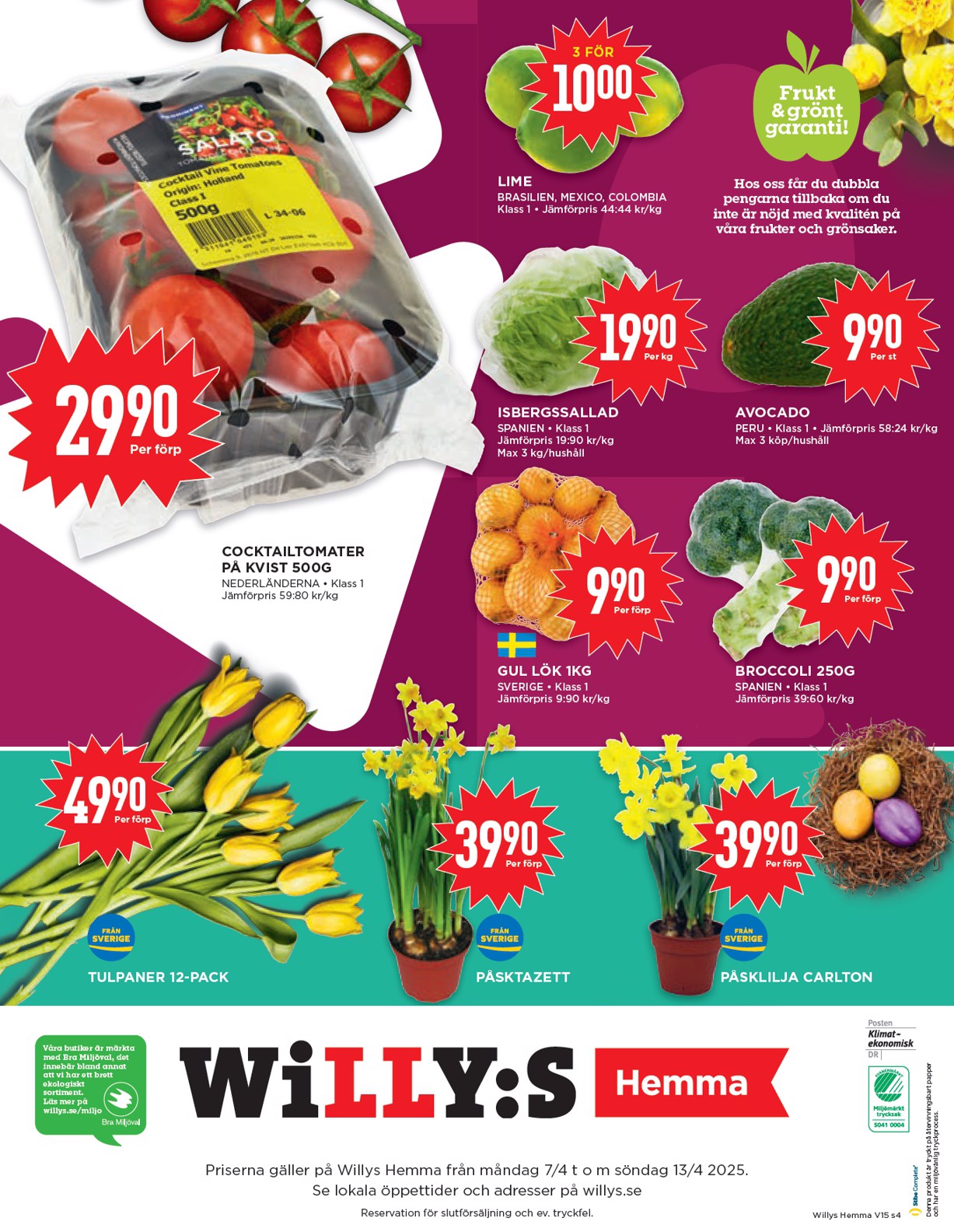 willy-s - Willy's - Hemma-reklambladet giltigt från 07/04 - 13/04 - page: 4