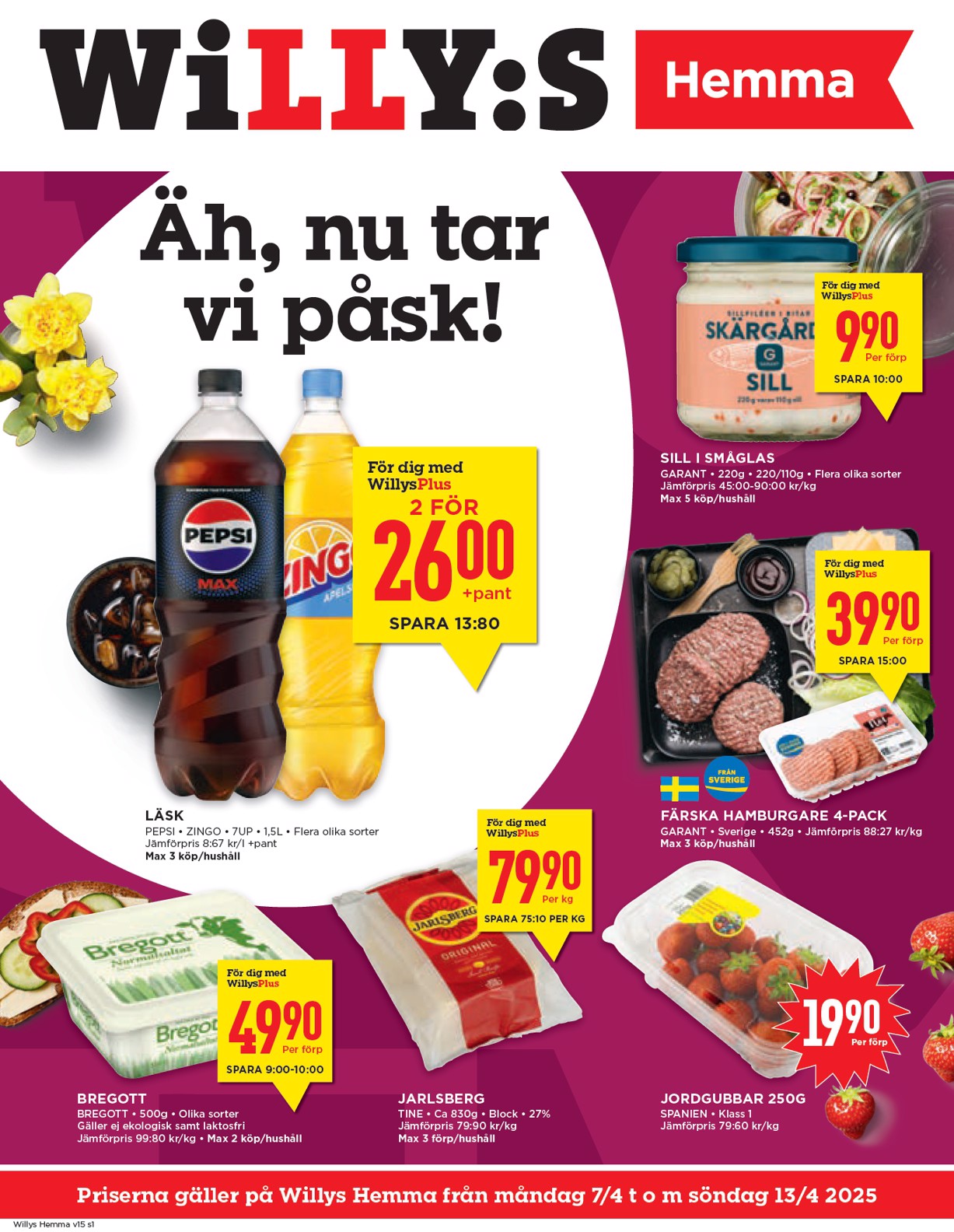 willy-s - Willy's - Hemma-reklambladet giltigt från 07/04 - 13/04