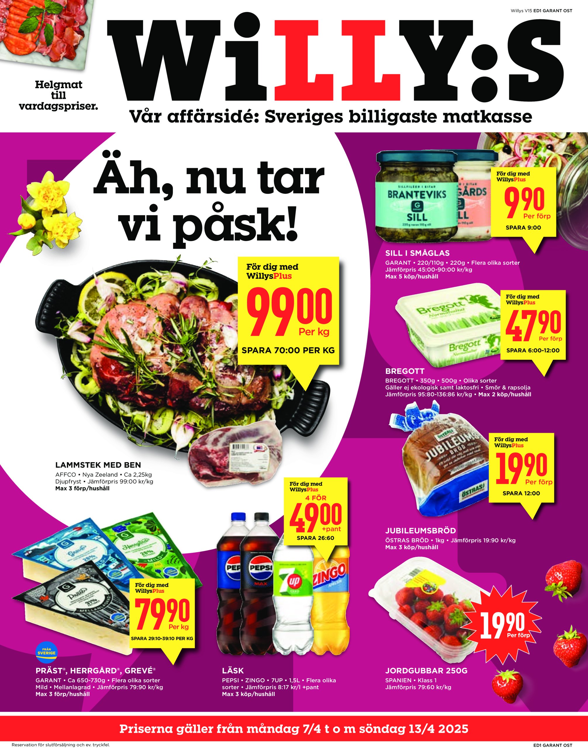 willy-s - Willy's-reklambladet giltigt från 07/04 - 13/04