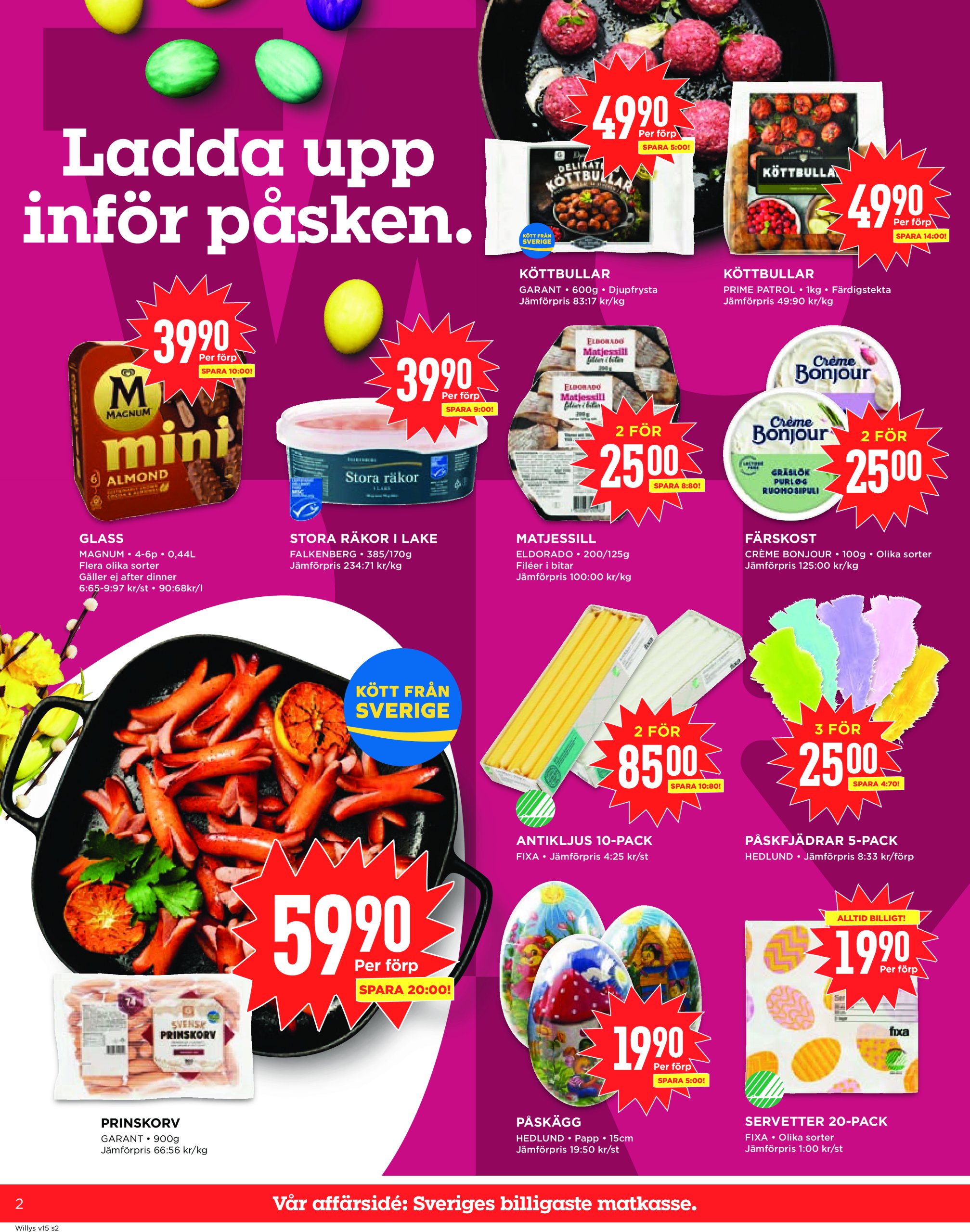 willy-s - Willy's-reklambladet giltigt från 07/04 - 13/04 - page: 2