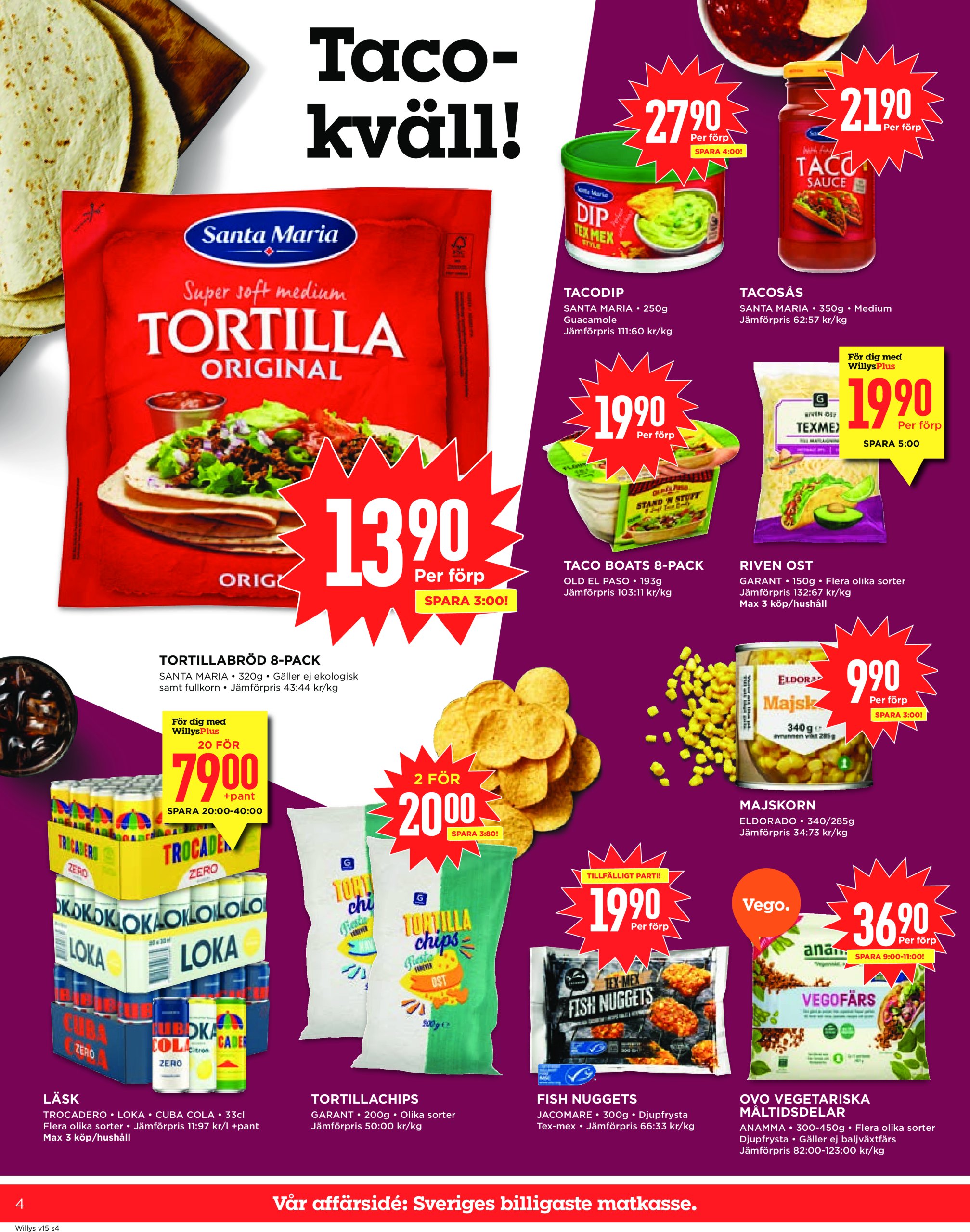 willy-s - Willy's-reklambladet giltigt från 07/04 - 13/04 - page: 4
