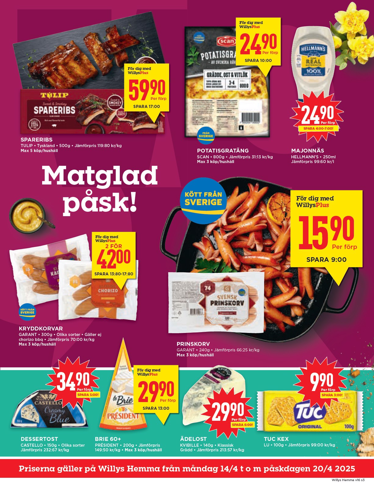 willy-s - Willy's - Hemma-reklambladet giltigt från 14/04 - 20/04 - page: 3