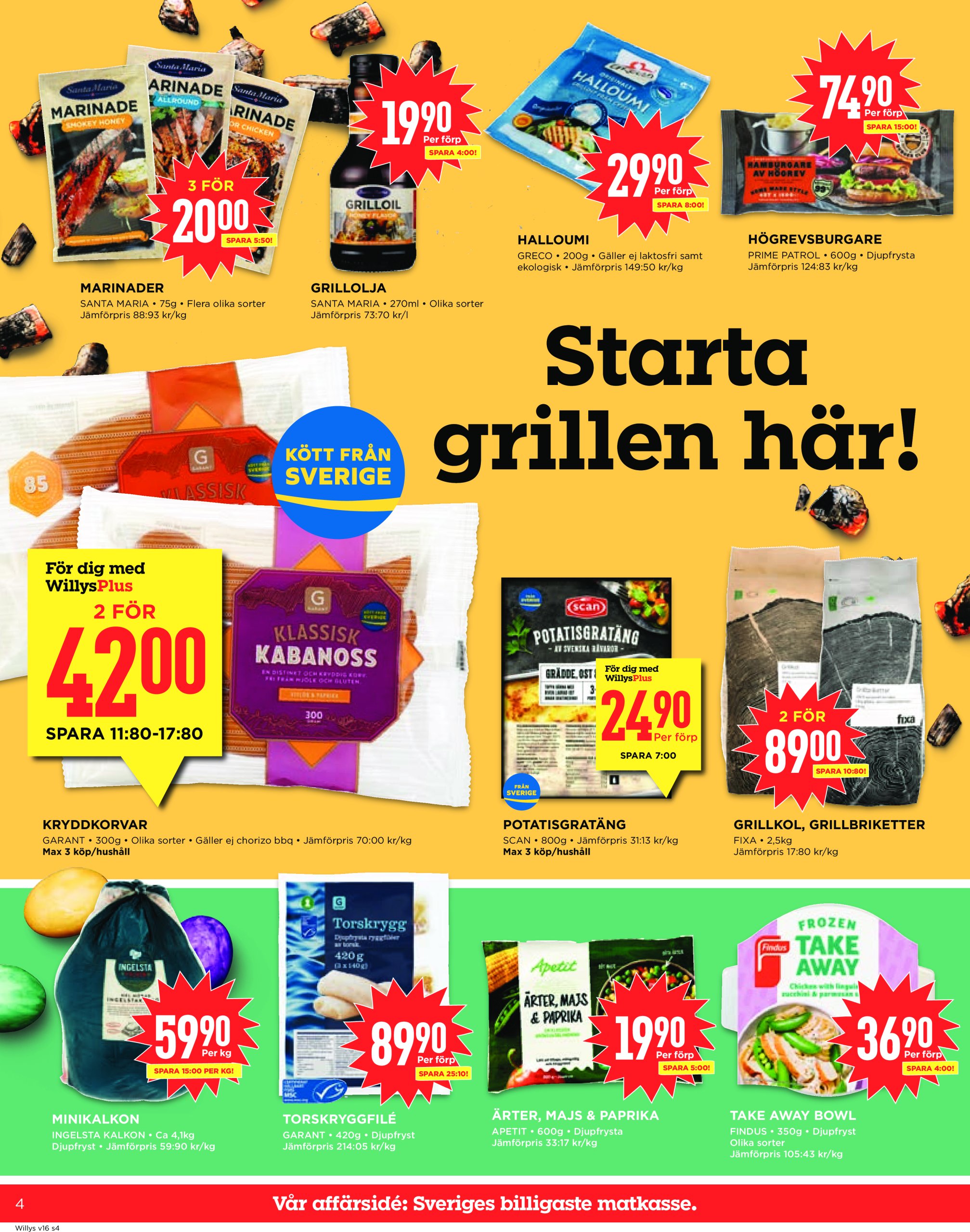 willy-s - Willy's-reklambladet giltigt från 14/04 - 20/04 - page: 4