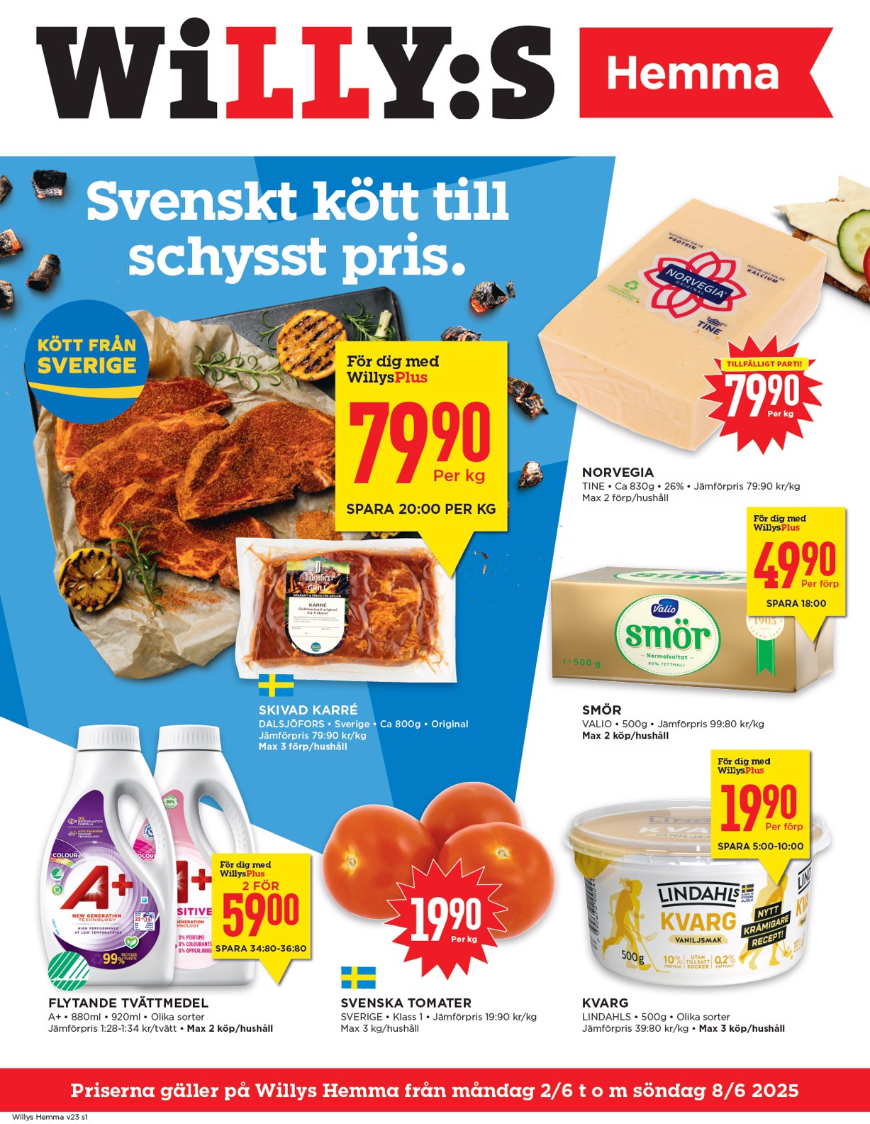 willy-s - Willy's - Hemma-reklambladet giltigt från 02/06 - 08/06
