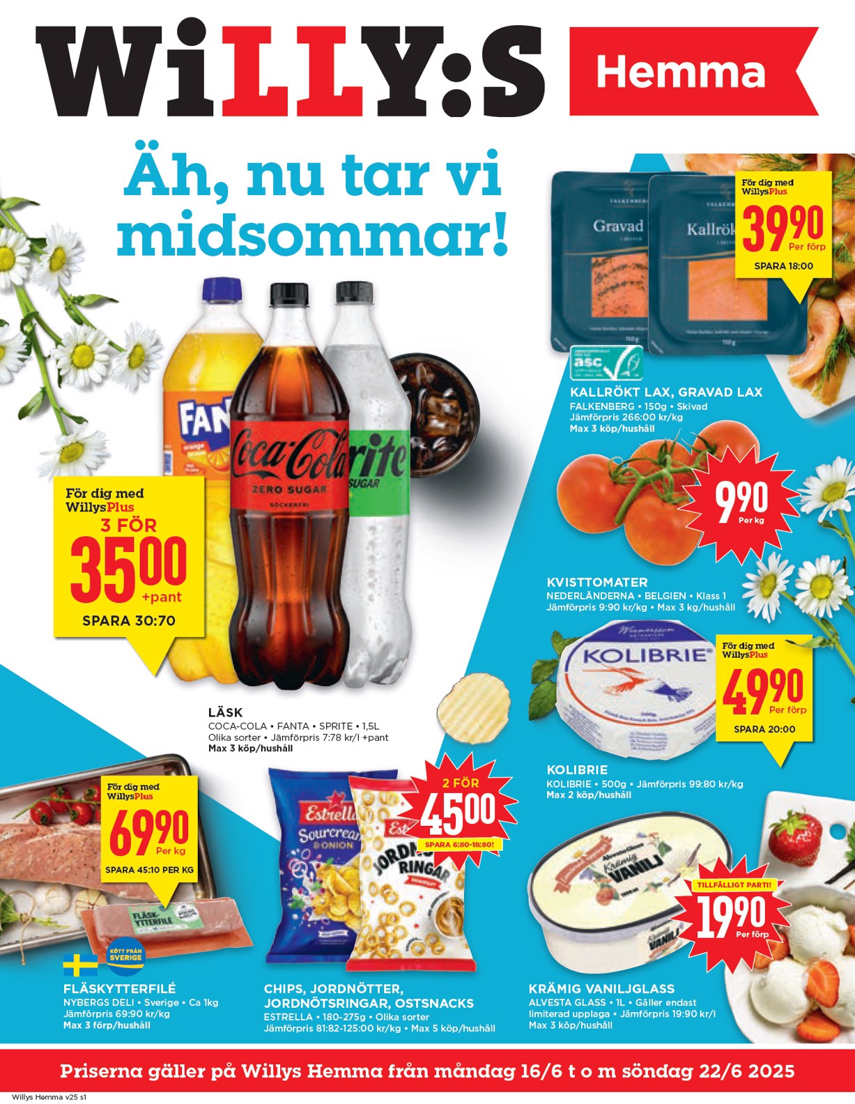 willy-s - Willy's - Hemma-reklambladet giltigt från 16/06 - 22/06