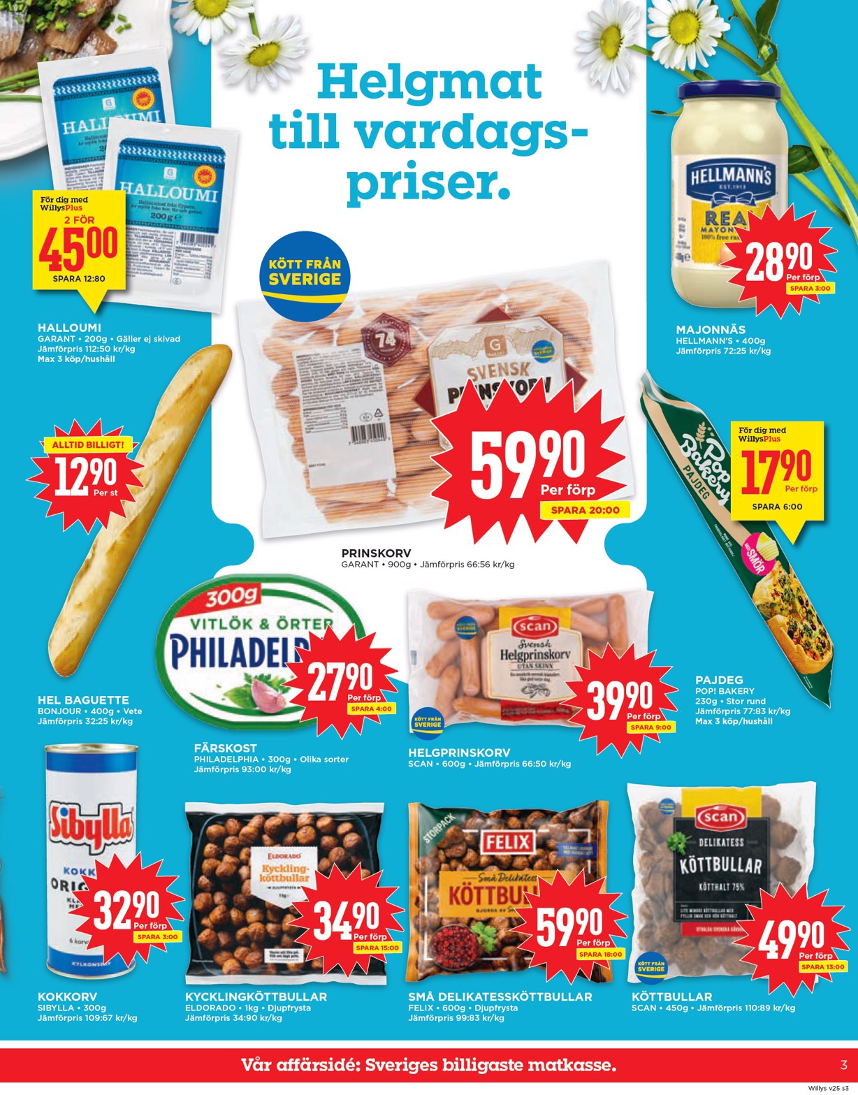 willy-s - Willy's-reklambladet giltigt från 16/06 - 22/06 - page: 3