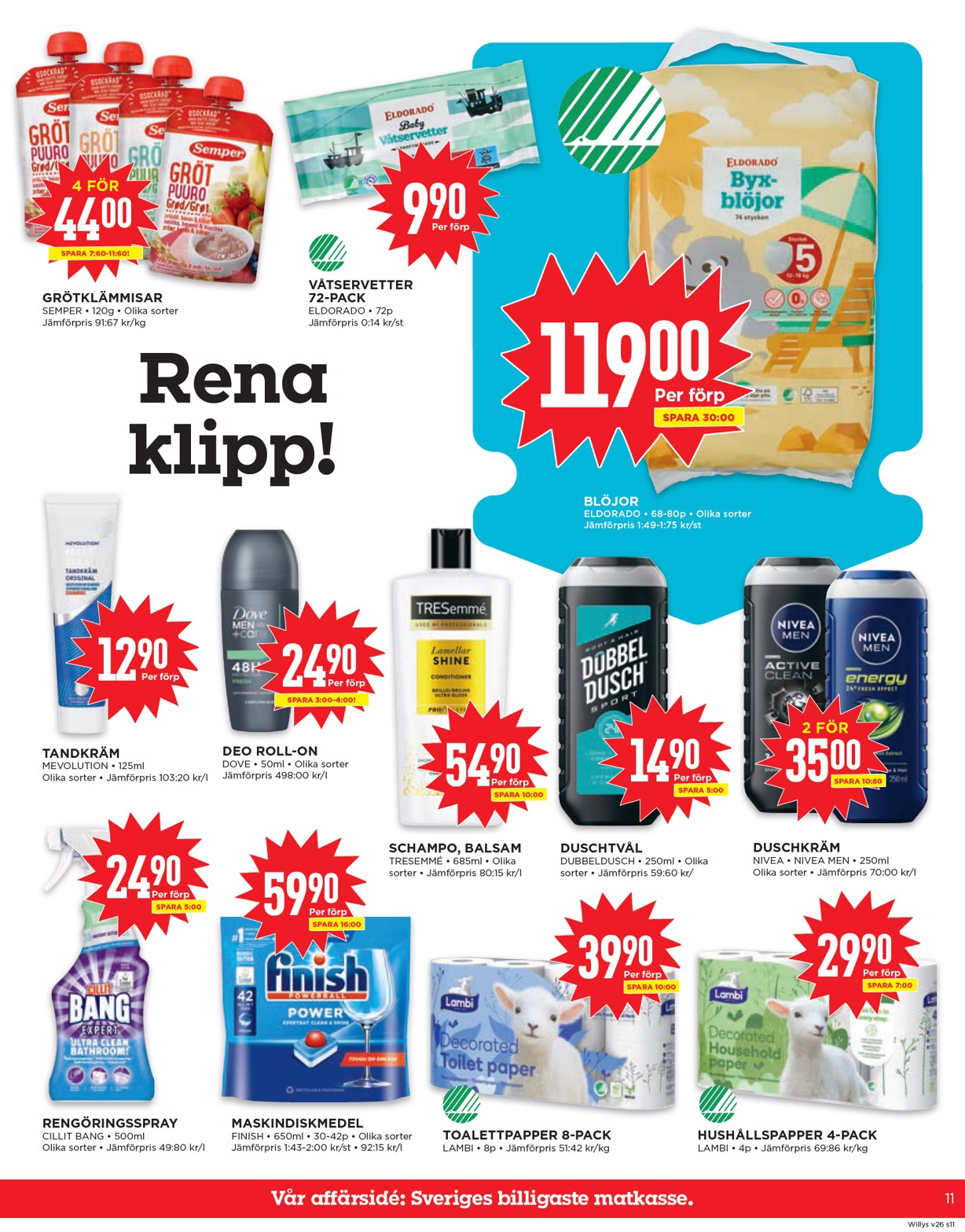 willy-s - Willy's-reklambladet giltigt från 23/06 - 29/06 - page: 11