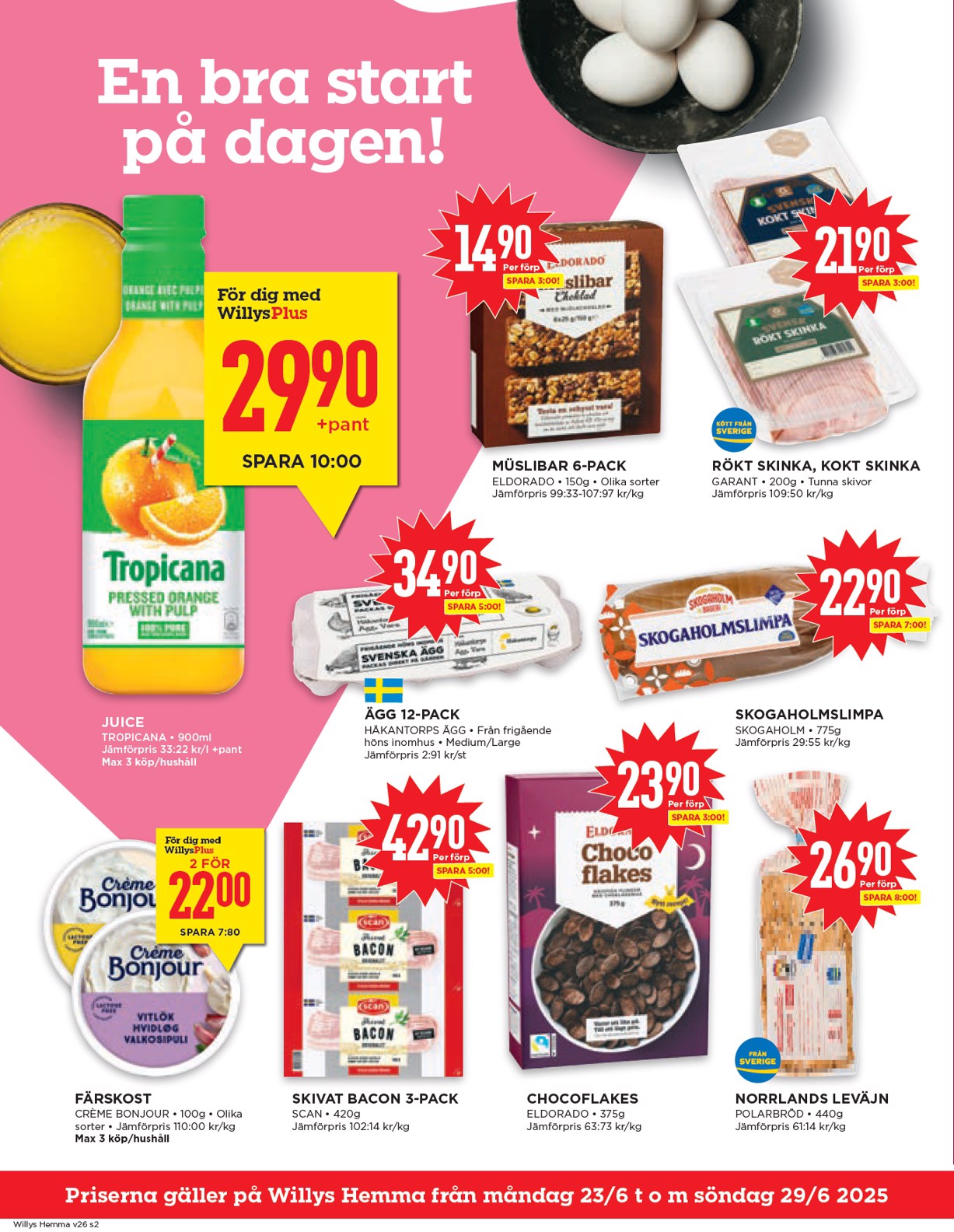 willy-s - Willy's - Hemma-reklambladet giltigt från 23/06 - 29/06 - page: 2