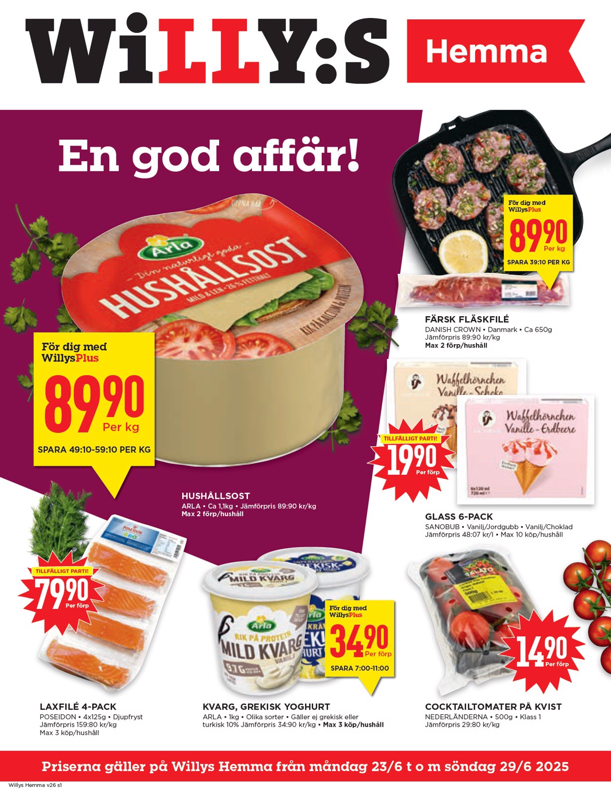 willy-s - Willy's - Hemma-reklambladet giltigt från 23/06 - 29/06