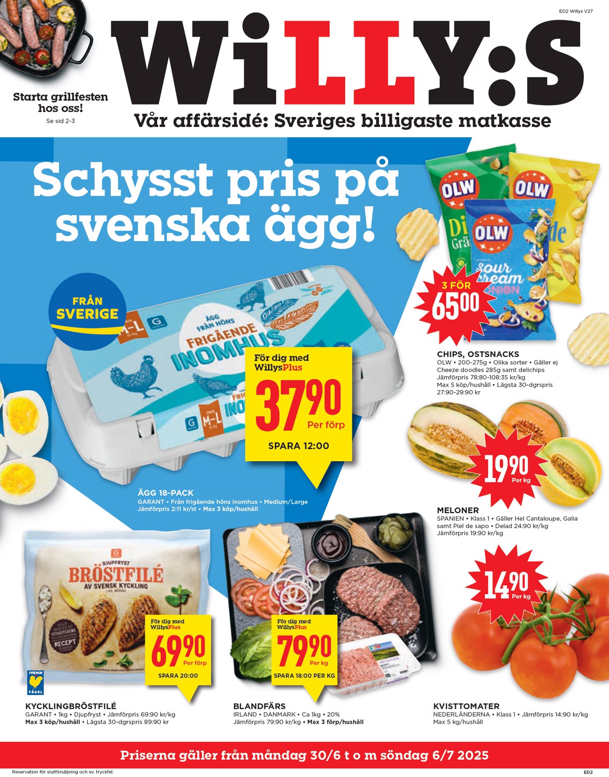 willy-s - Willy's-reklambladet giltigt från 30/06 - 06/07