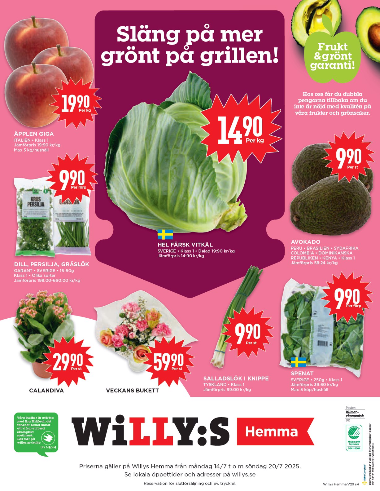 willy-s - Willy's - Hemma-reklambladet giltigt från 14/07 - 20/07 - page: 4