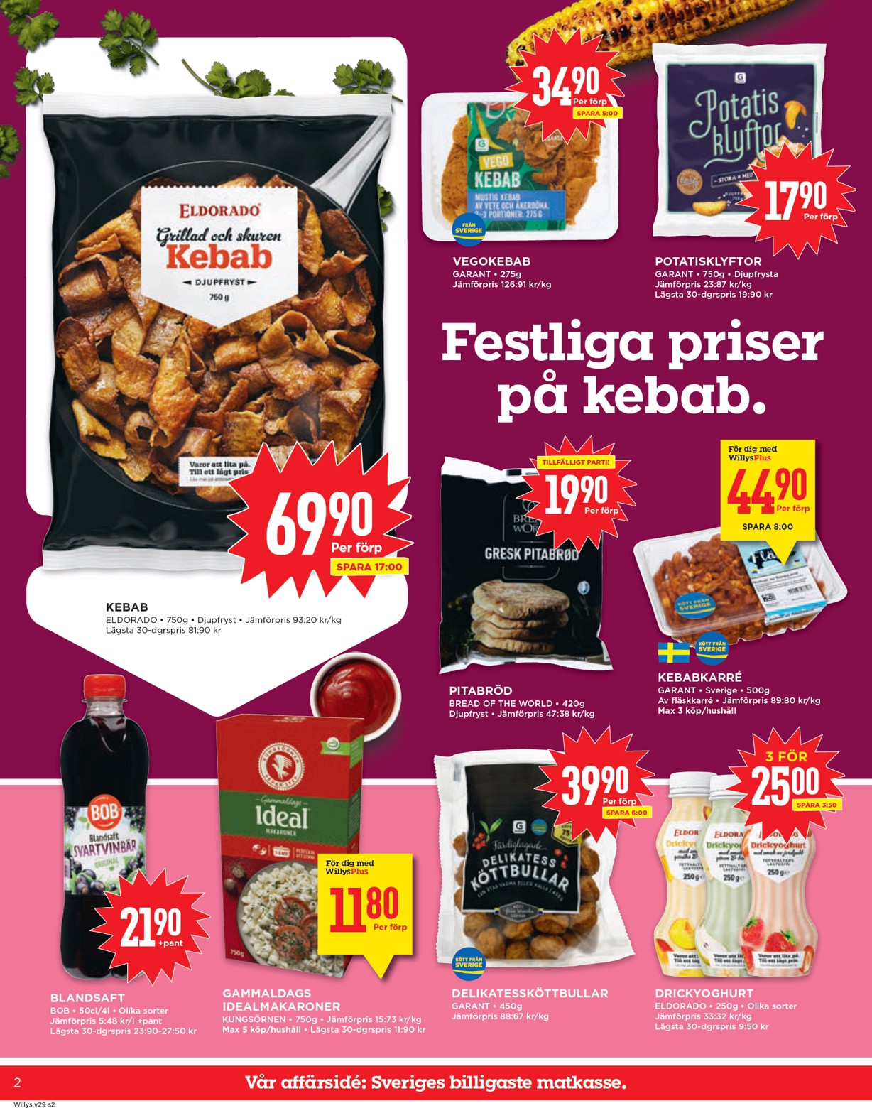 willy-s - Willy's-reklambladet giltigt från 14/07 - 20/07 - page: 2