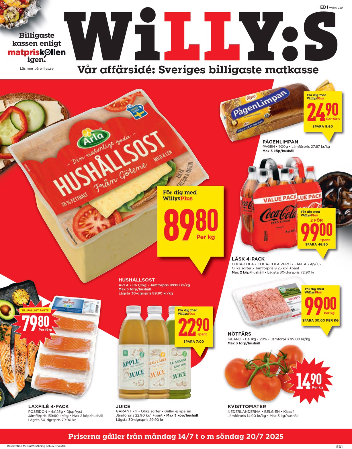 willy-s - Willy's-reklambladet giltigt från 14/07 - 20/07