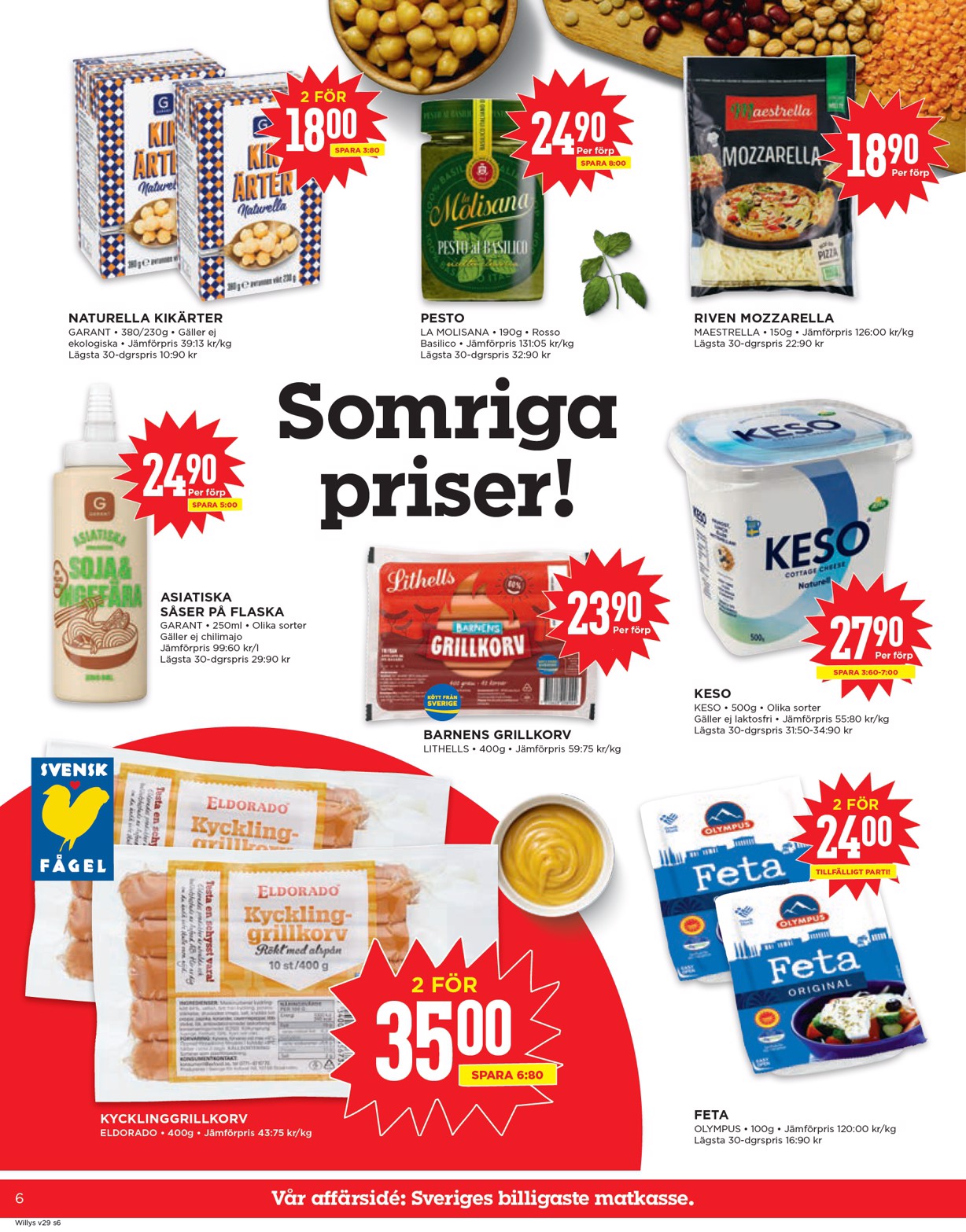 willy-s - Willy's-reklambladet giltigt från 14/07 - 20/07 - page: 6
