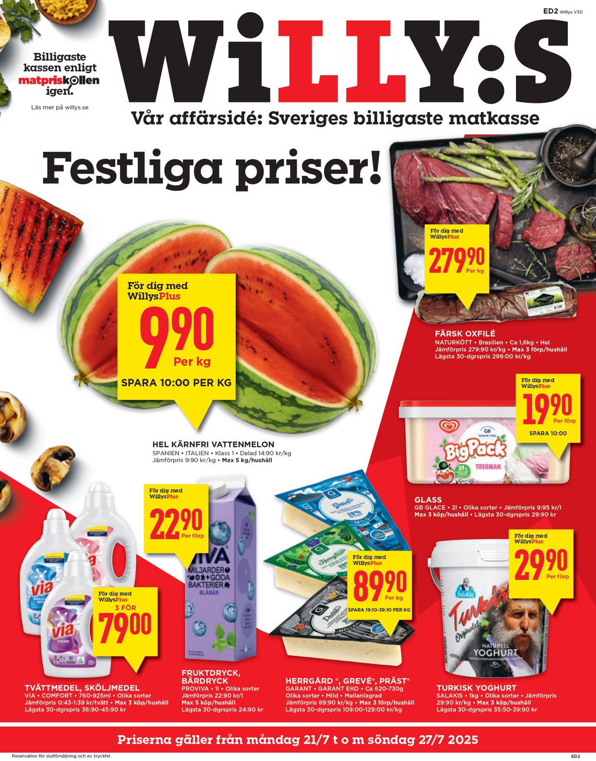 willy-s - Willy's-reklambladet giltigt från 21/07 - 27/07