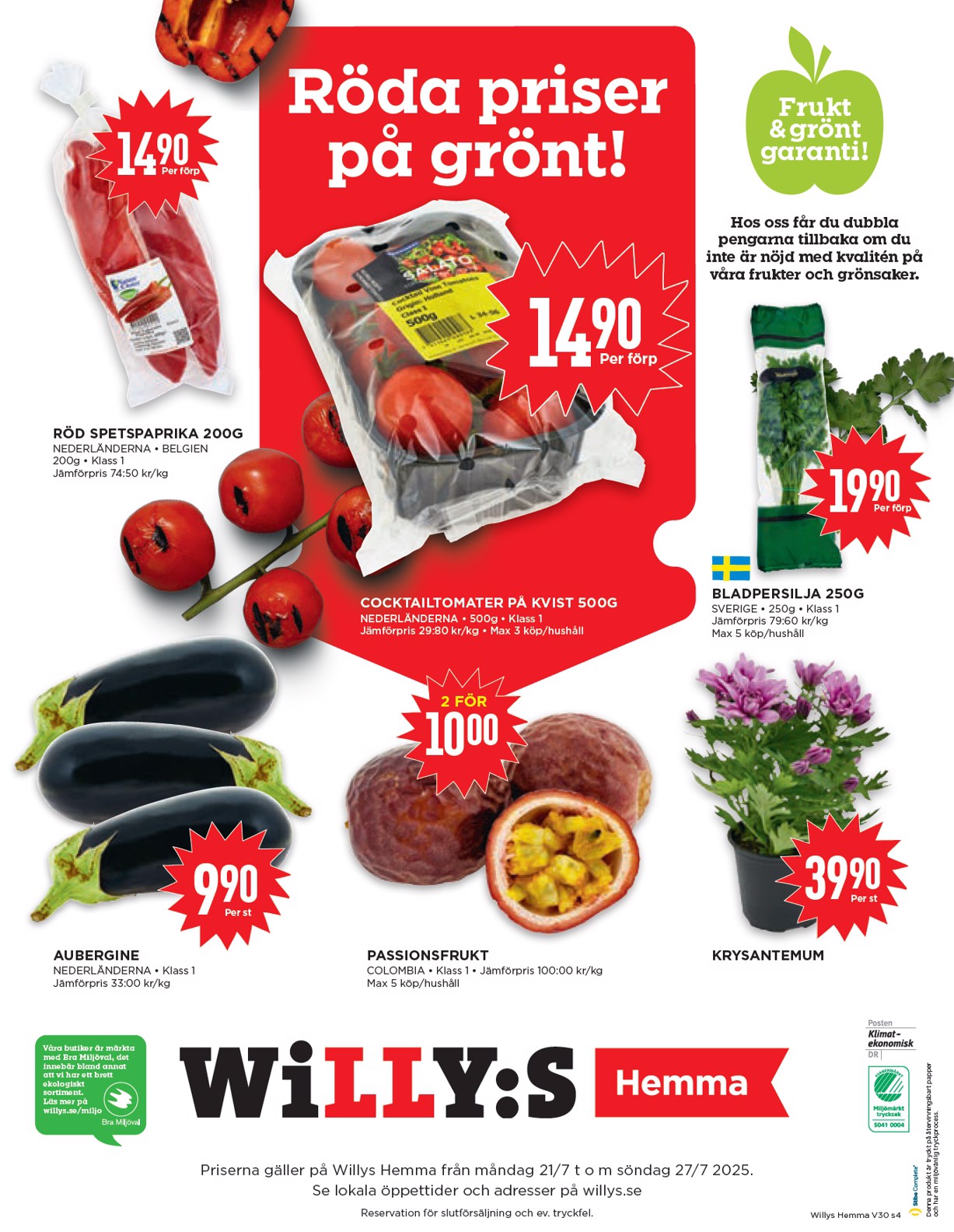 willy-s - Willy's - Hemma-reklambladet giltigt från 21/07 - 27/07 - page: 4