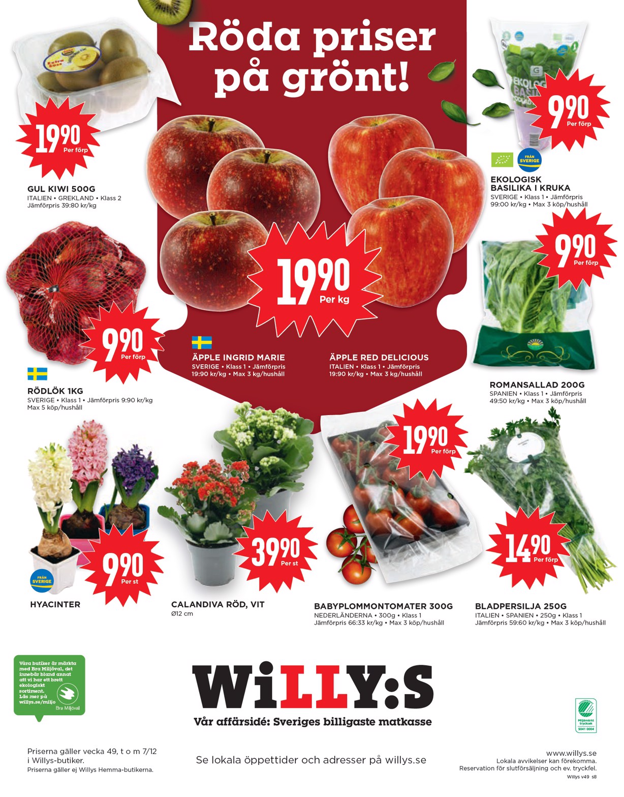 willy-s - Willy's-reklambladet giltigt från 01/12 - 07/12 - page: 8