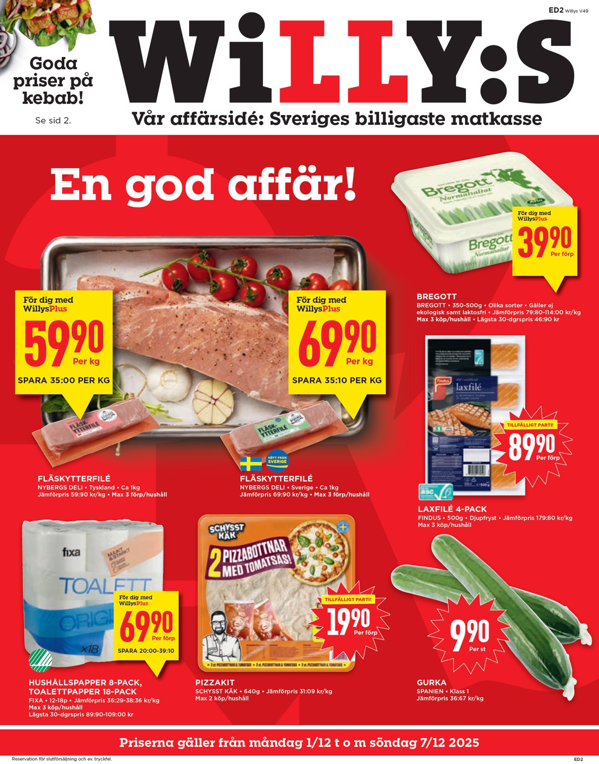 willy-s - Willy's-reklambladet giltigt från 01/12 - 07/12