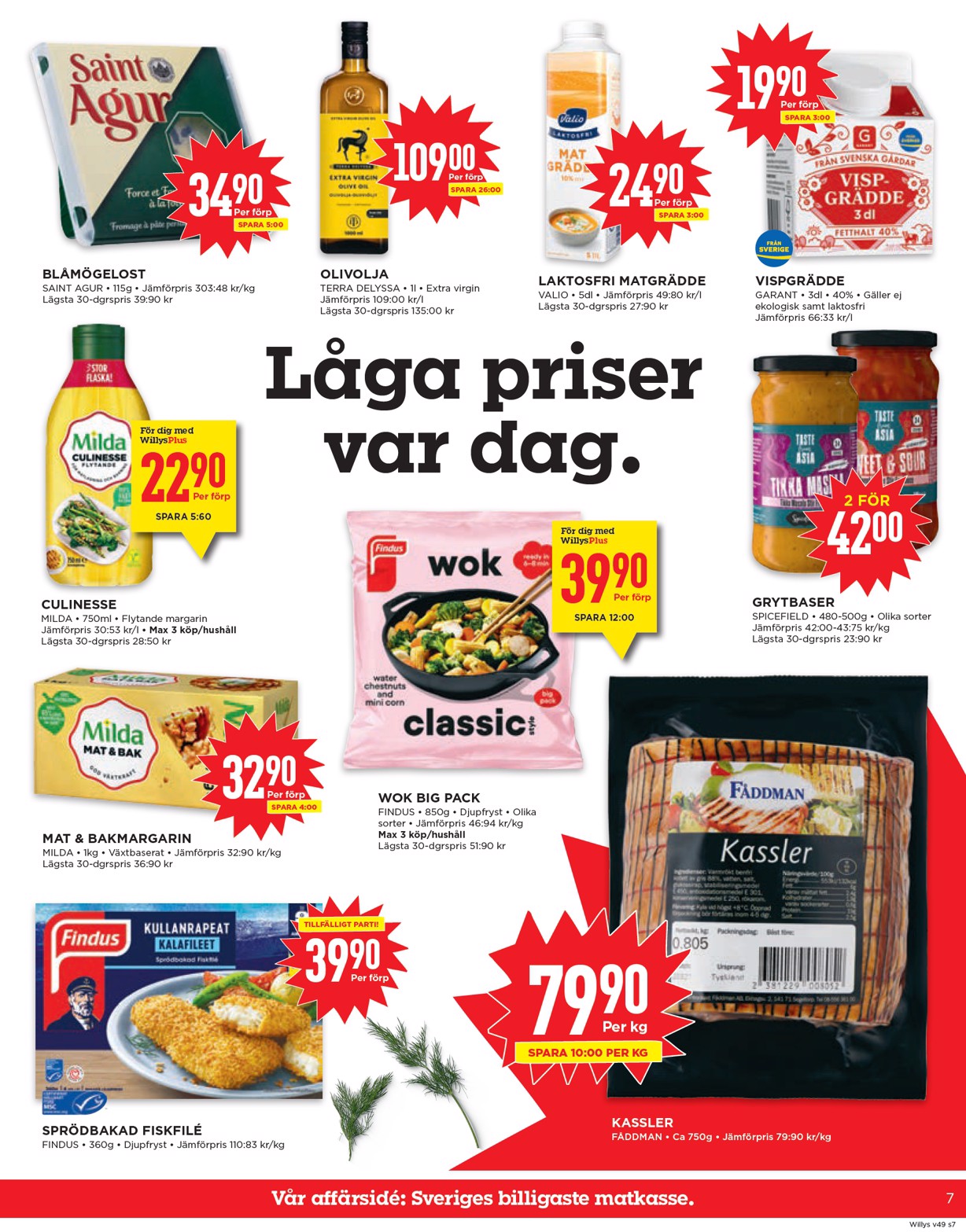 willy-s - Willy's-reklambladet giltigt från 01/12 - 07/12 - page: 7