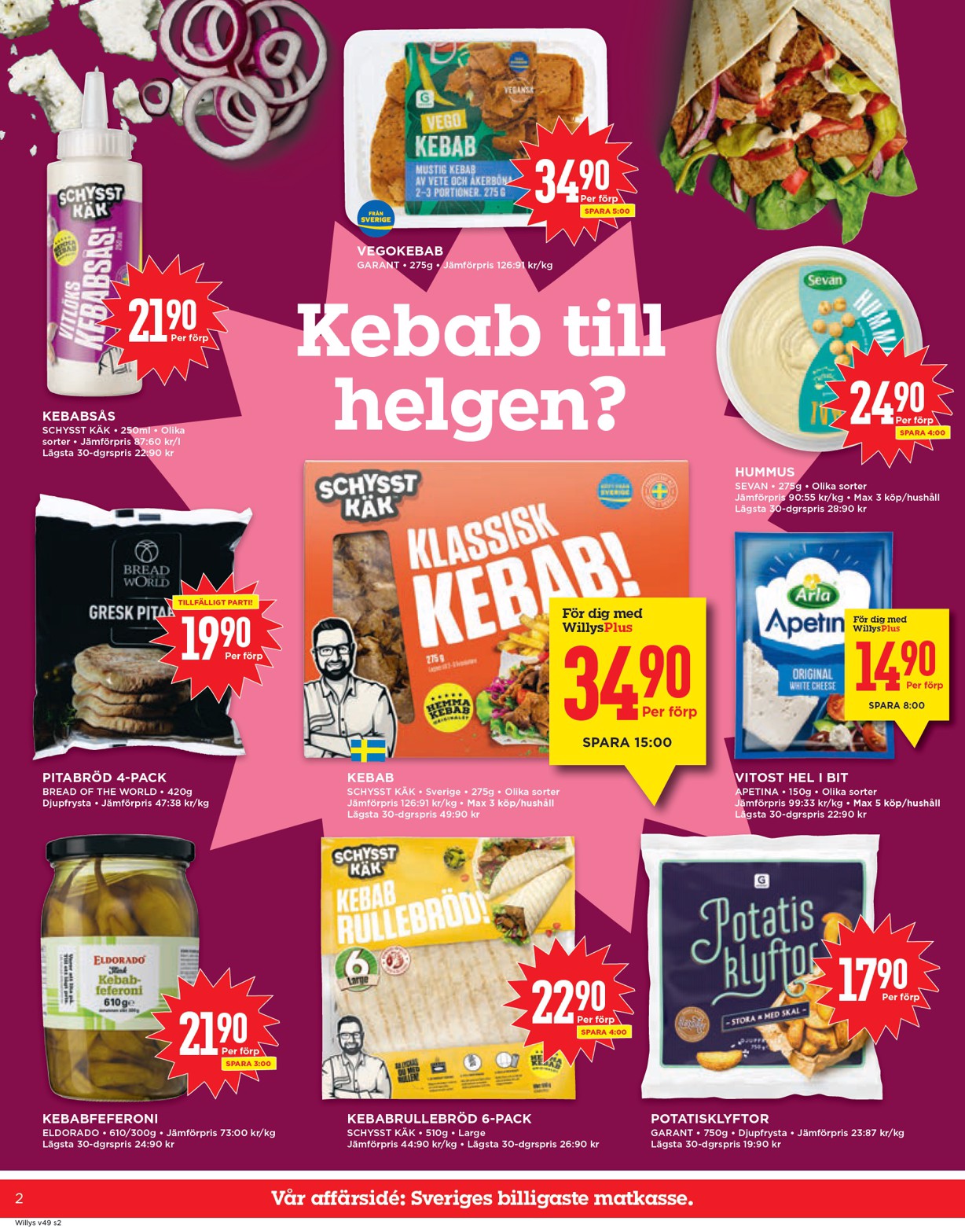 willy-s - Willy's-reklambladet giltigt från 01/12 - 07/12 - page: 2