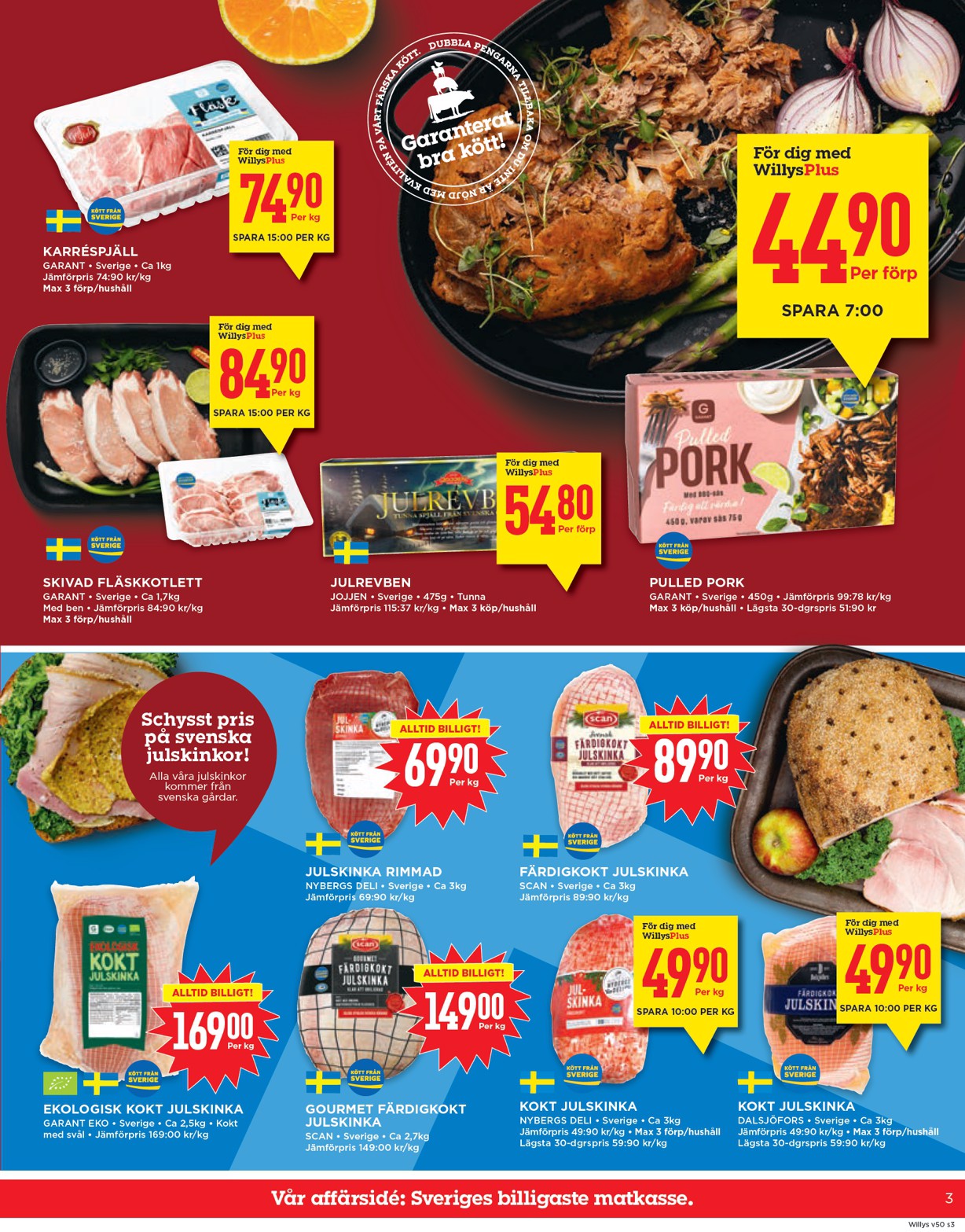 willy-s - Willy's-reklambladet giltigt från 08/12 - 14/12 - page: 3