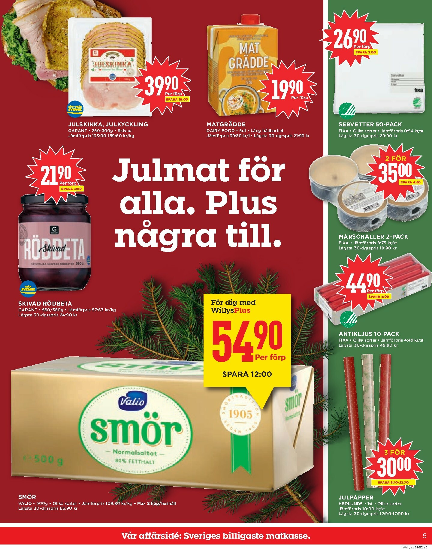 willy-s - Willy's-reklambladet giltigt från 15/12 - 25/12 - page: 5