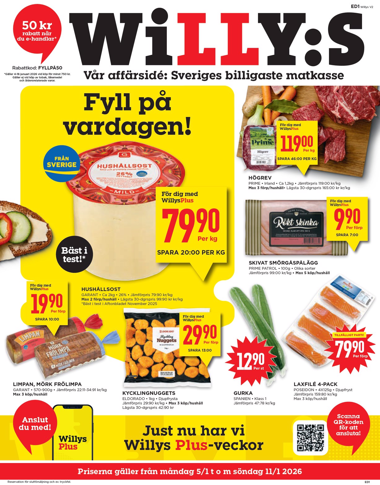willy-s - Willy's-reklambladet giltigt från 05/01 - 11/01
