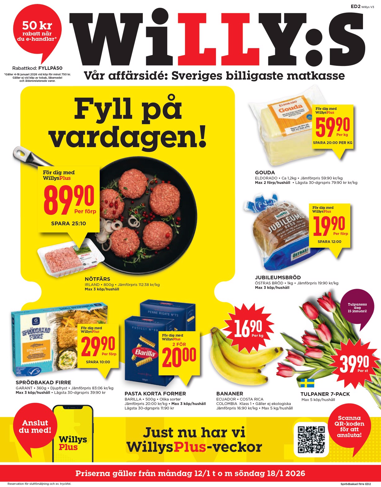 willy-s - Willy's-reklambladet giltigt från 12/01 - 18/01
