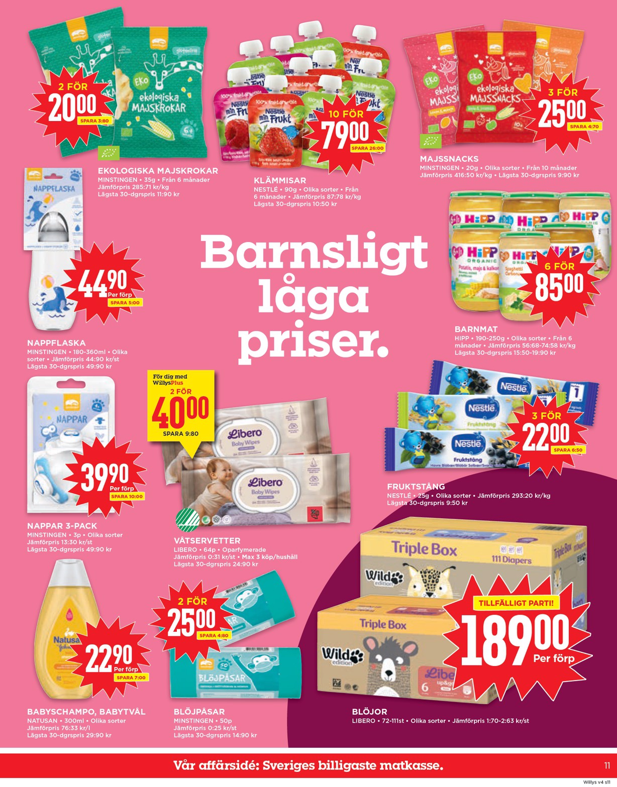 willy-s - Willy's-reklambladet giltigt från 19/01 - 25/01 - page: 11