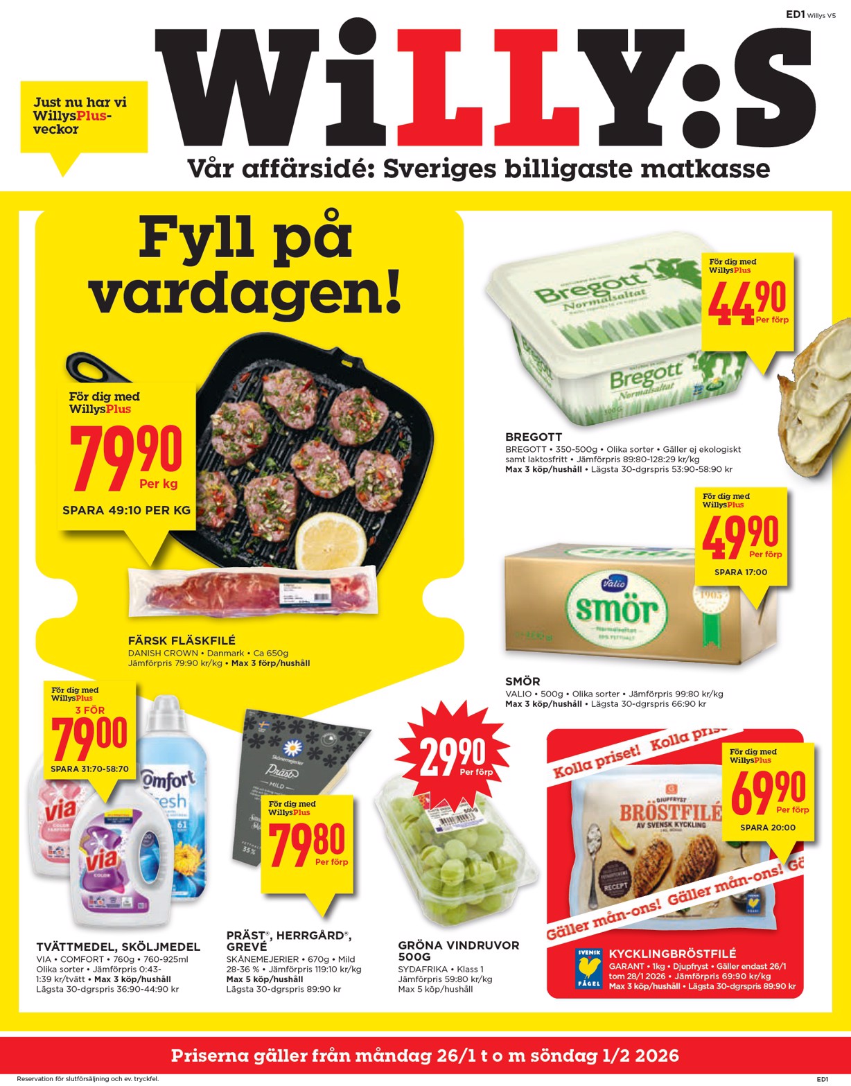 willy-s - Willy's-reklambladet giltigt från 26/01 - 01/02