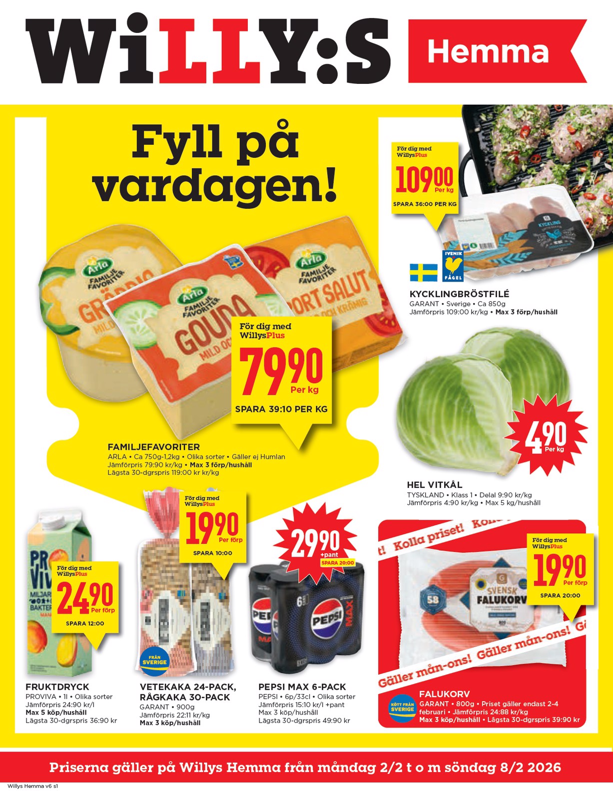 willy-s - Willy's - Hemma-reklambladet giltigt från 02/02/2026 - 08/02/2026
