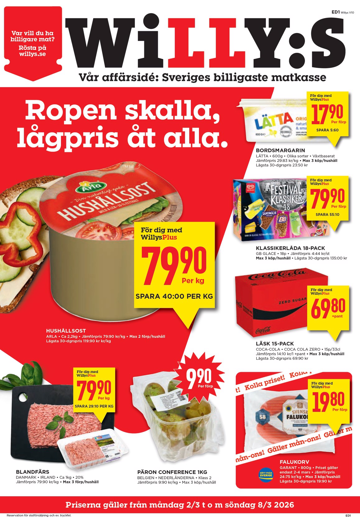 willy-s - Willy's-reklambladet giltigt från 02/03/2026 - 08/03/2026