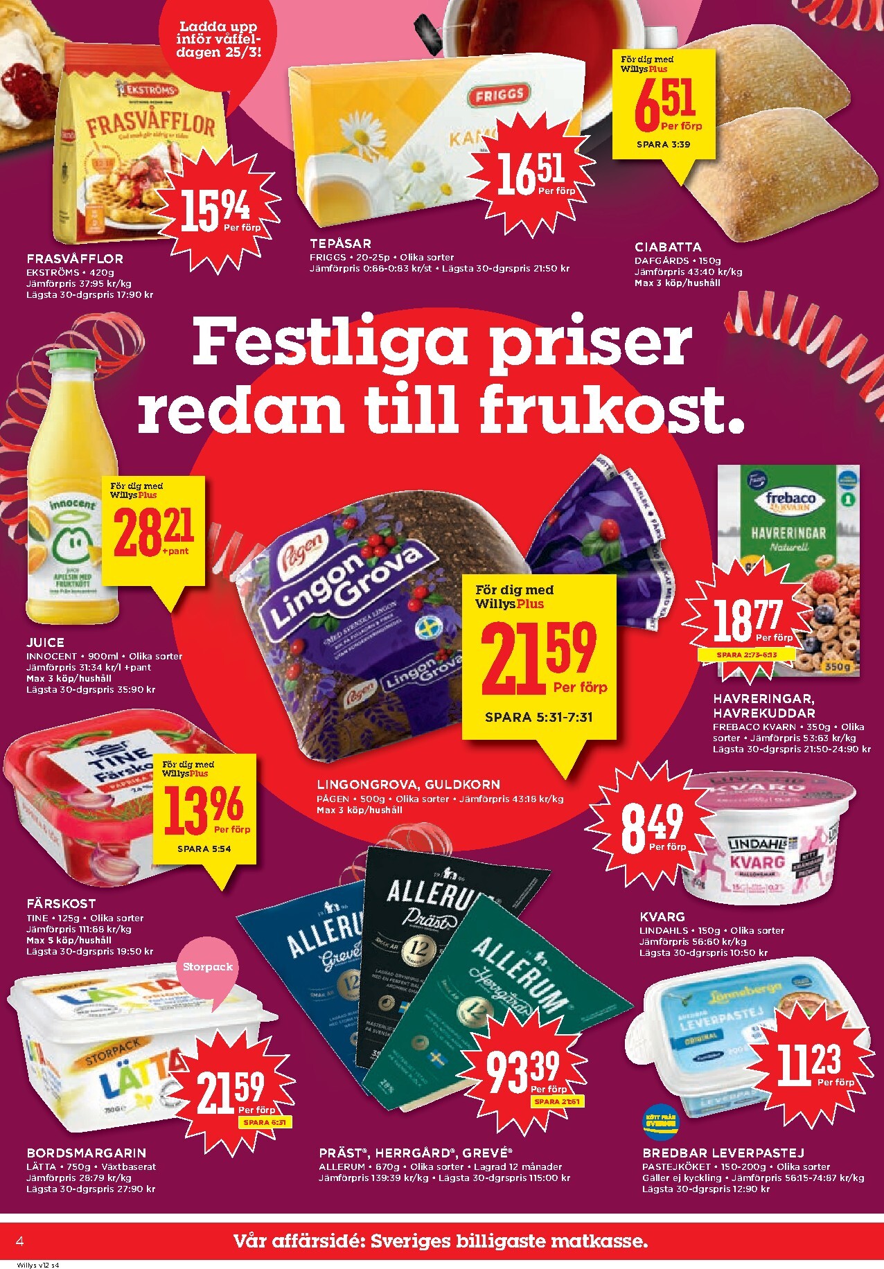 willy-s - Willy's-reklambladet giltigt från 16/03/2026 - 22/03/2026 - page: 4