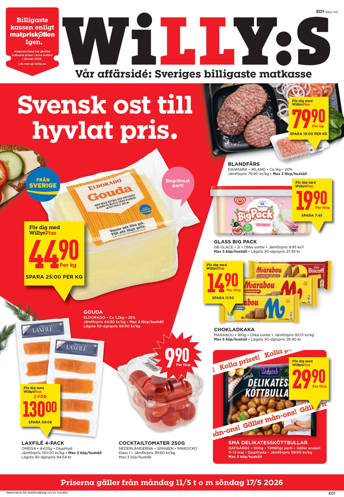 willy-s - Aktuellt Willy's reklamblad giltigt från måndag 11/05/2026 till söndag 17/05/2026