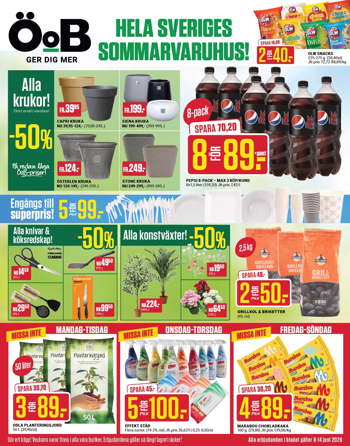 oob - Nytt ÖoB reklamblad från måndag, 08/06/2026 till söndag, 14/06/2026