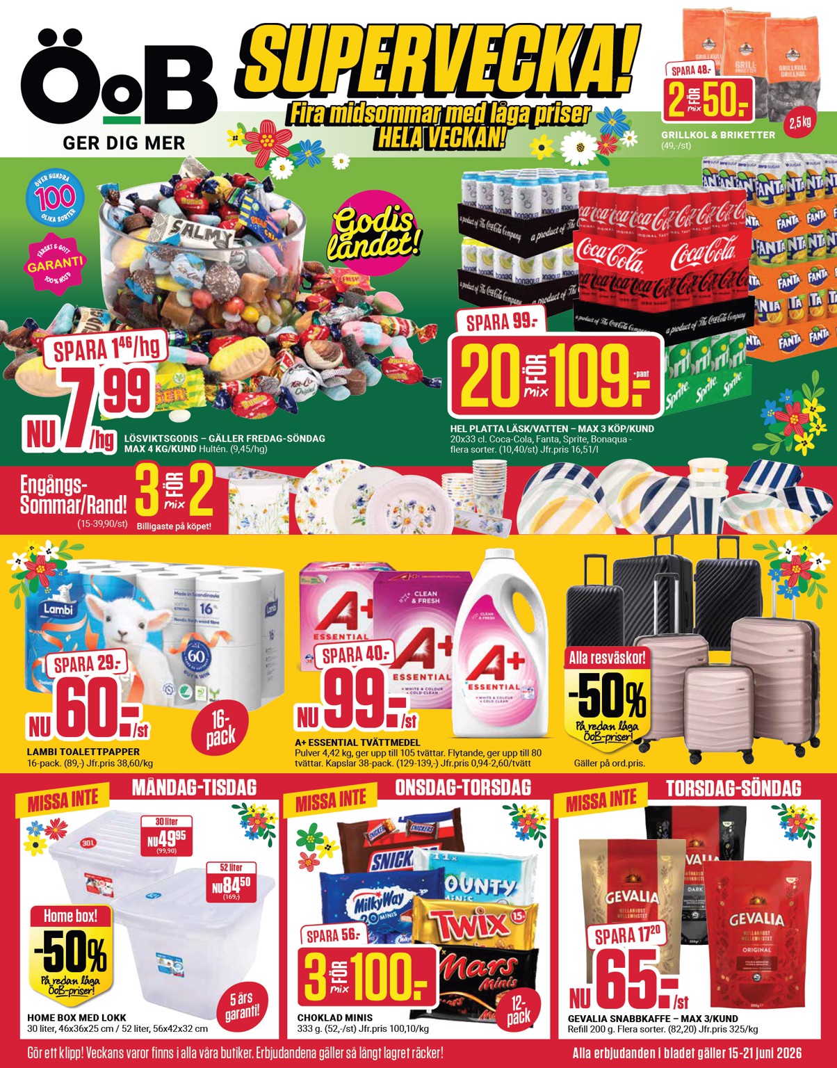 oob - Nytt ÖoB reklamblad från måndag, 15/06/2026 till söndag, 21/06/2026