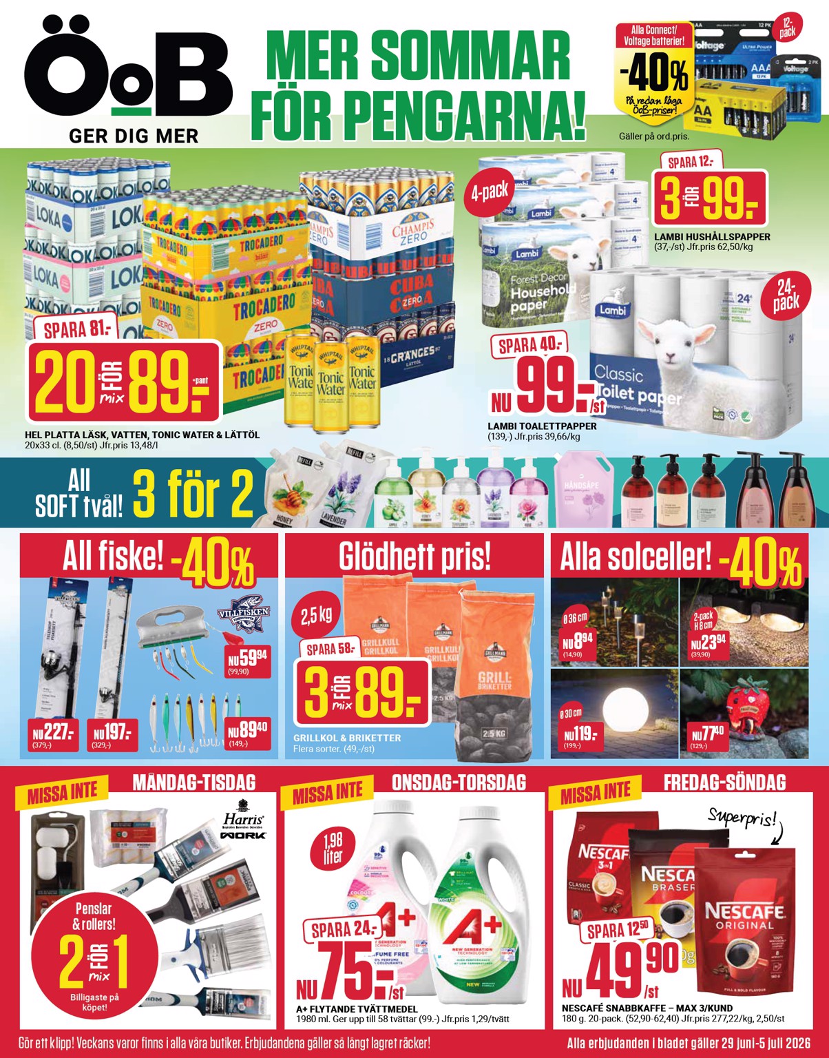 oob - Nytt ÖoB reklamblad från måndag, 29/06/2026 till söndag, 05/07/2026