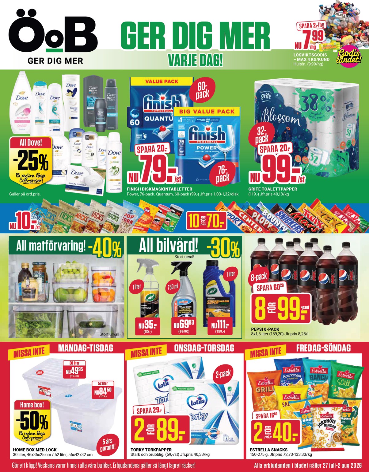 oob - Aktuellt ÖoB reklamblad från måndag, 27/07/2026 till söndag, 02/08/2026