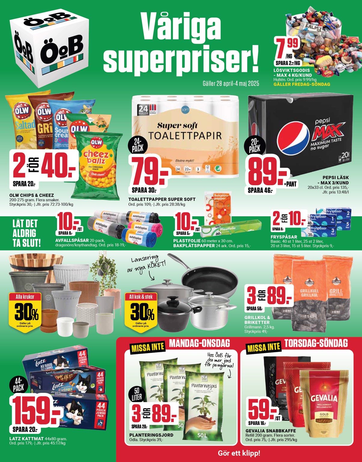 oob - ÖoB-reklambladet giltigt från 28/04 - 04/05