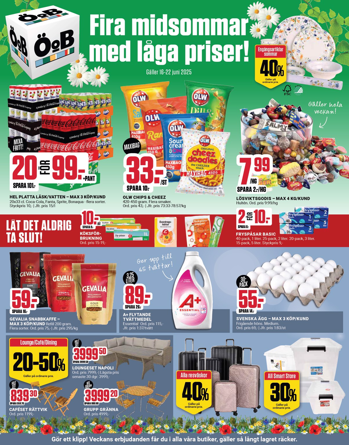 oob - ÖoB-reklambladet giltigt från 16/06 - 22/06 - page: 1