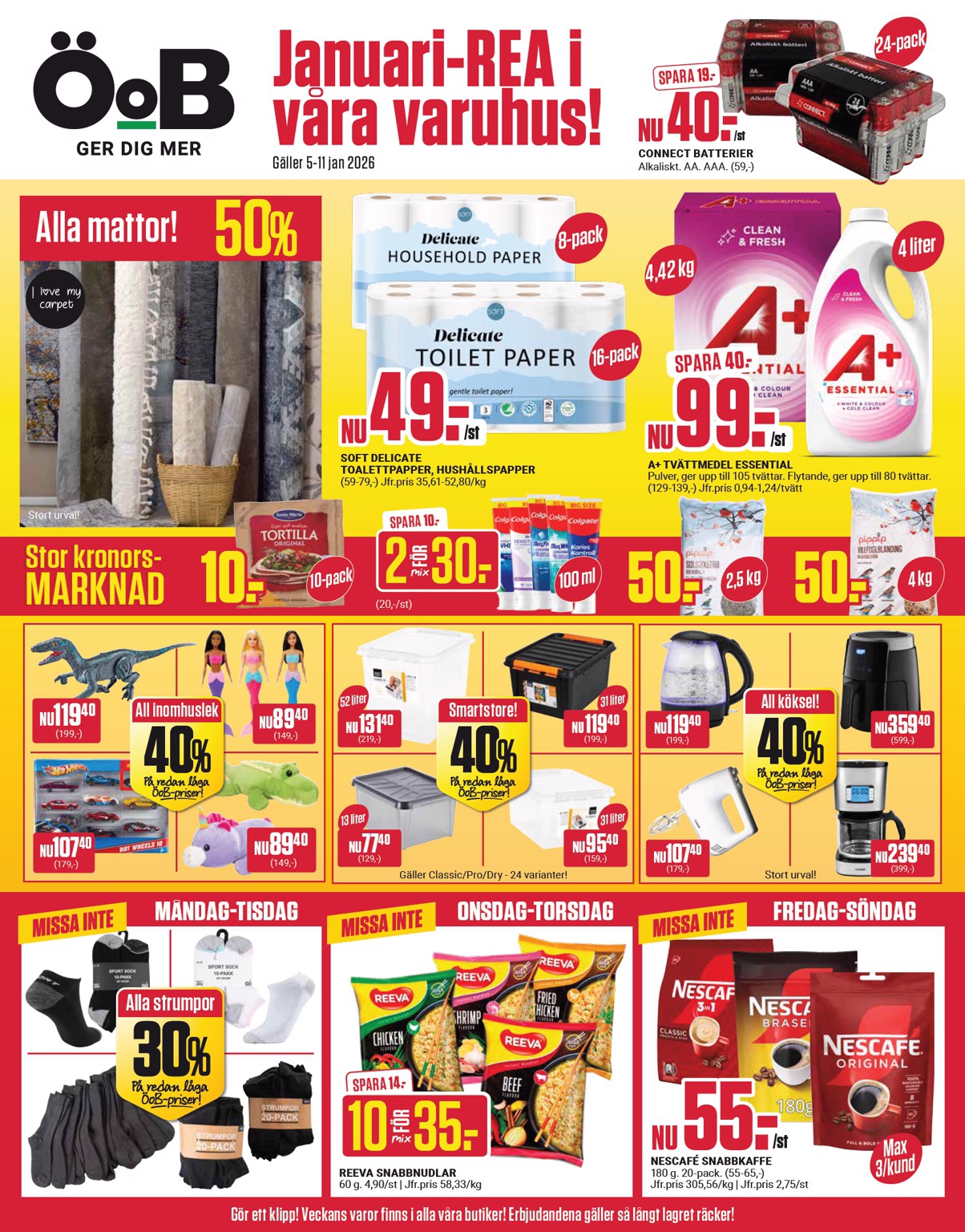 oob - ÖoB-reklambladet giltigt från 05/01 - 11/01