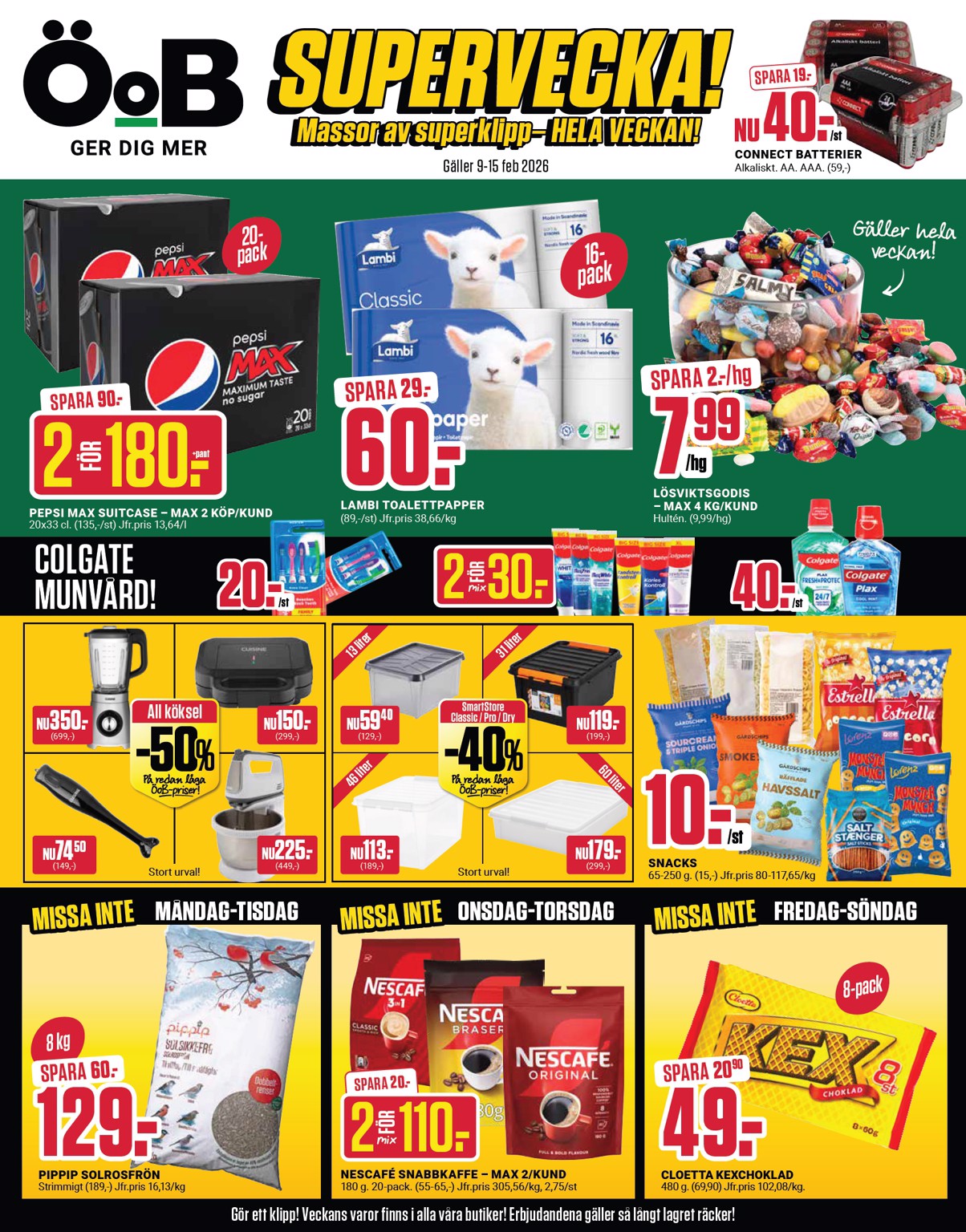 oob - ÖoB-reklambladet giltigt från 09/02/2026 - 15/02/2026