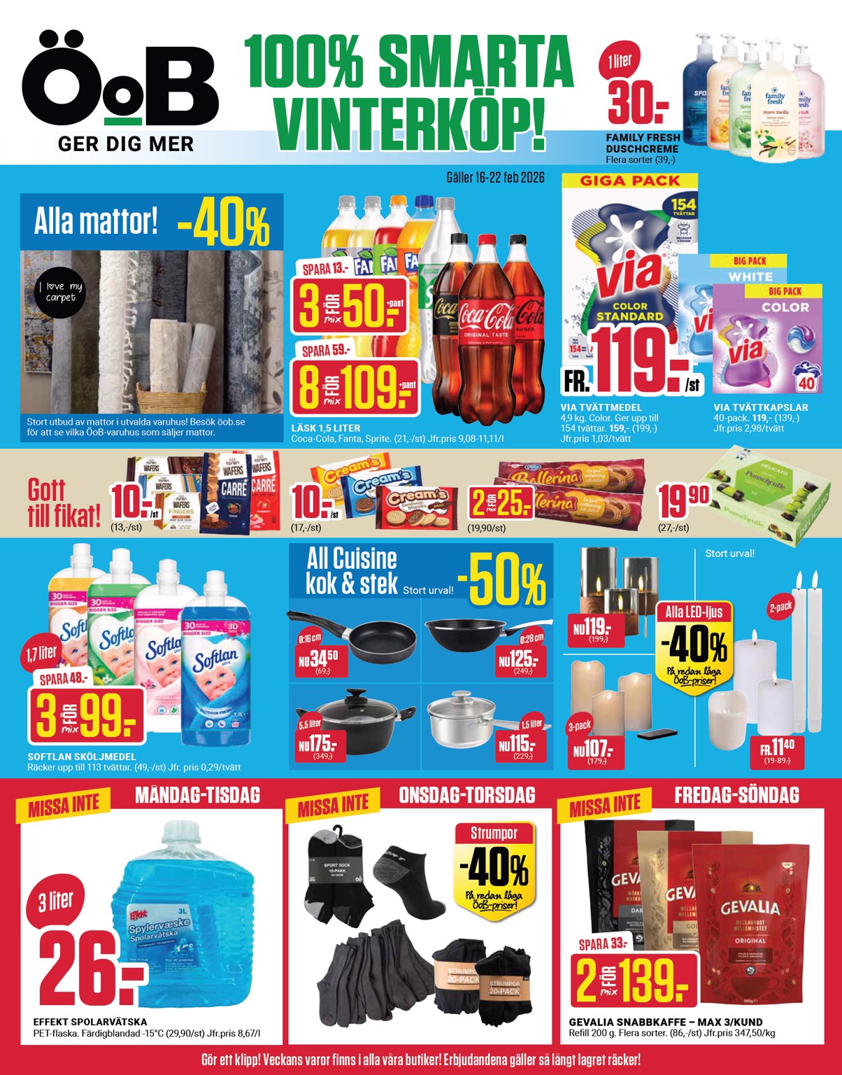 oob - ÖoB-reklambladet giltigt från 16/02/2026 - 22/02/2026