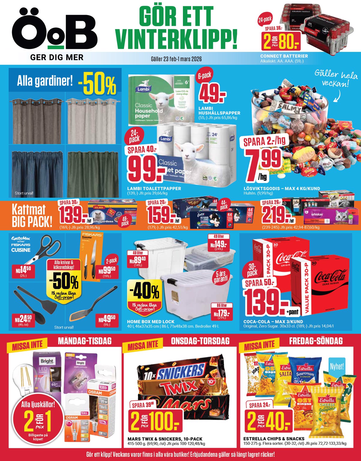 oob - ÖoB-reklambladet giltigt från 23/02/2026 - 01/03/2026